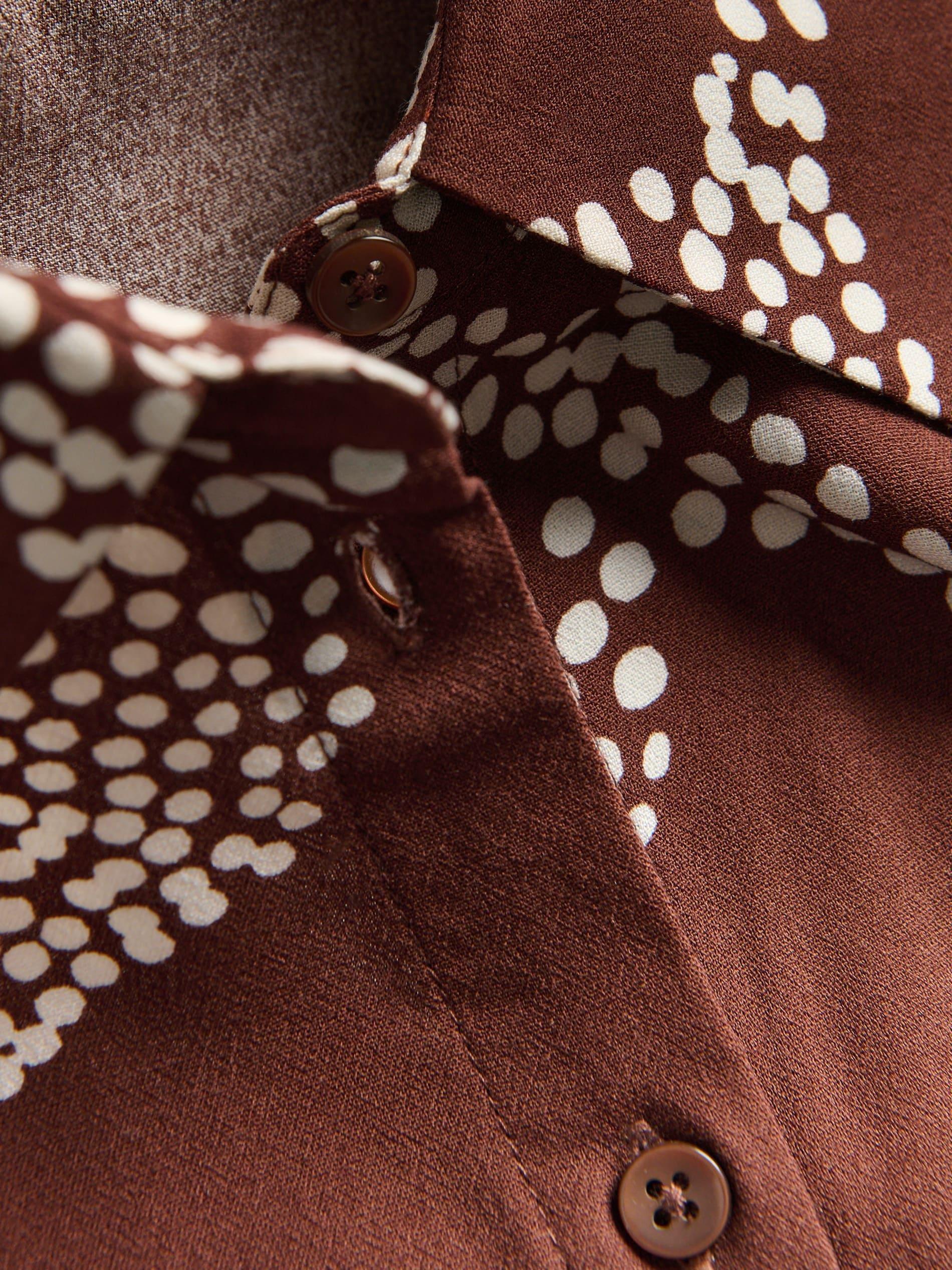 Brown Dress With Belt, , large image number 1