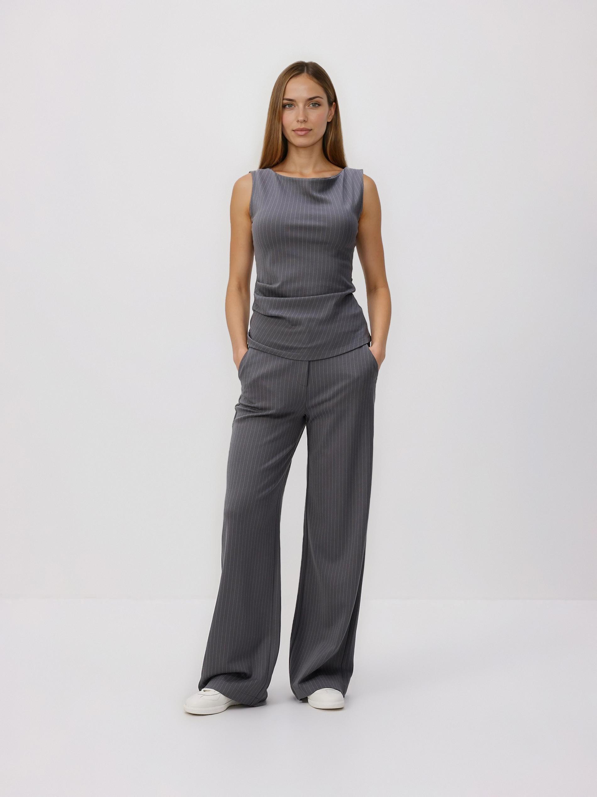 LADIES` BLOUSE LIGHT GREY, Light grey, large image number 1