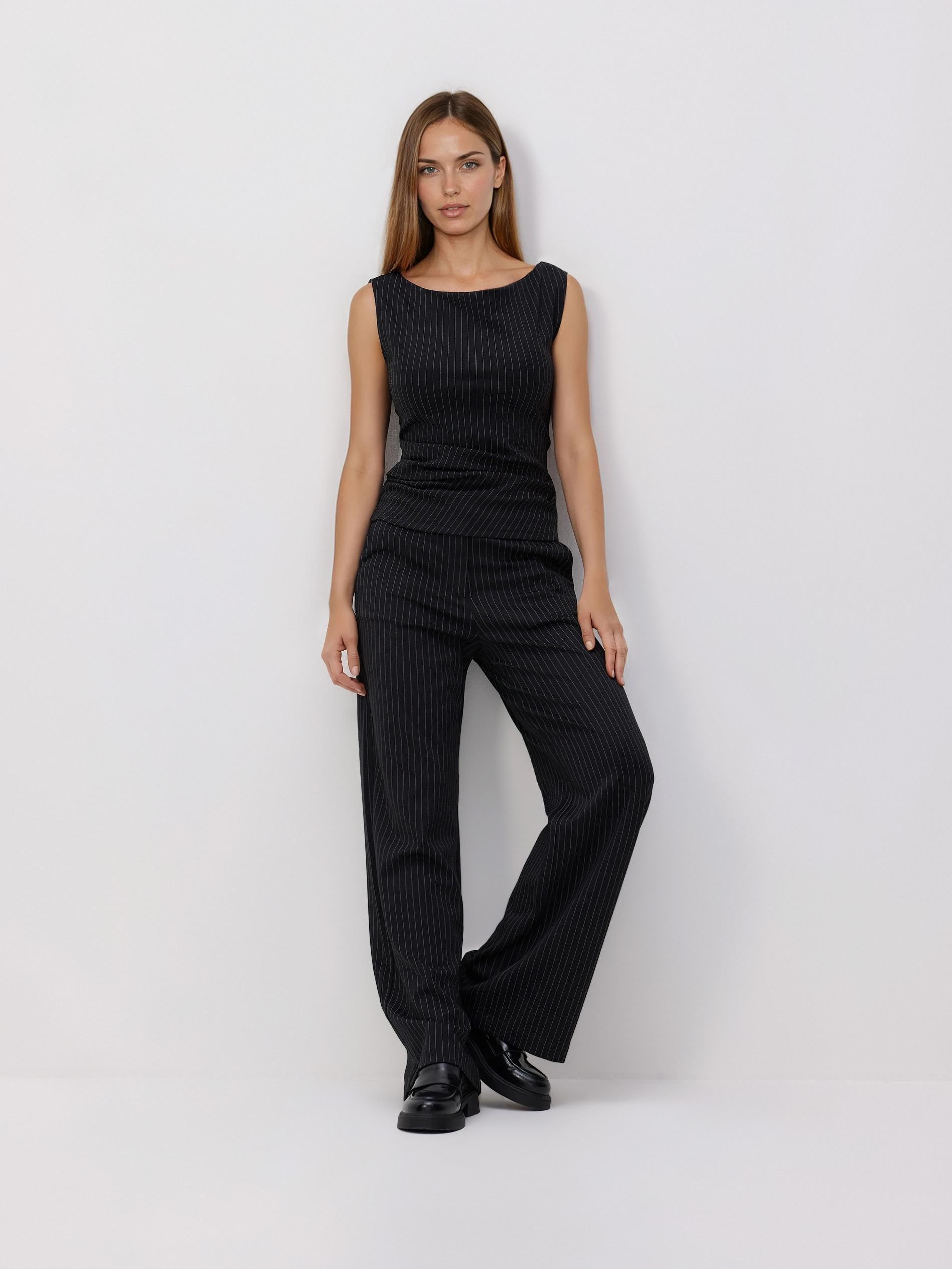 LADIES` BLOUSE DARK GREY, Grey, large image number 2