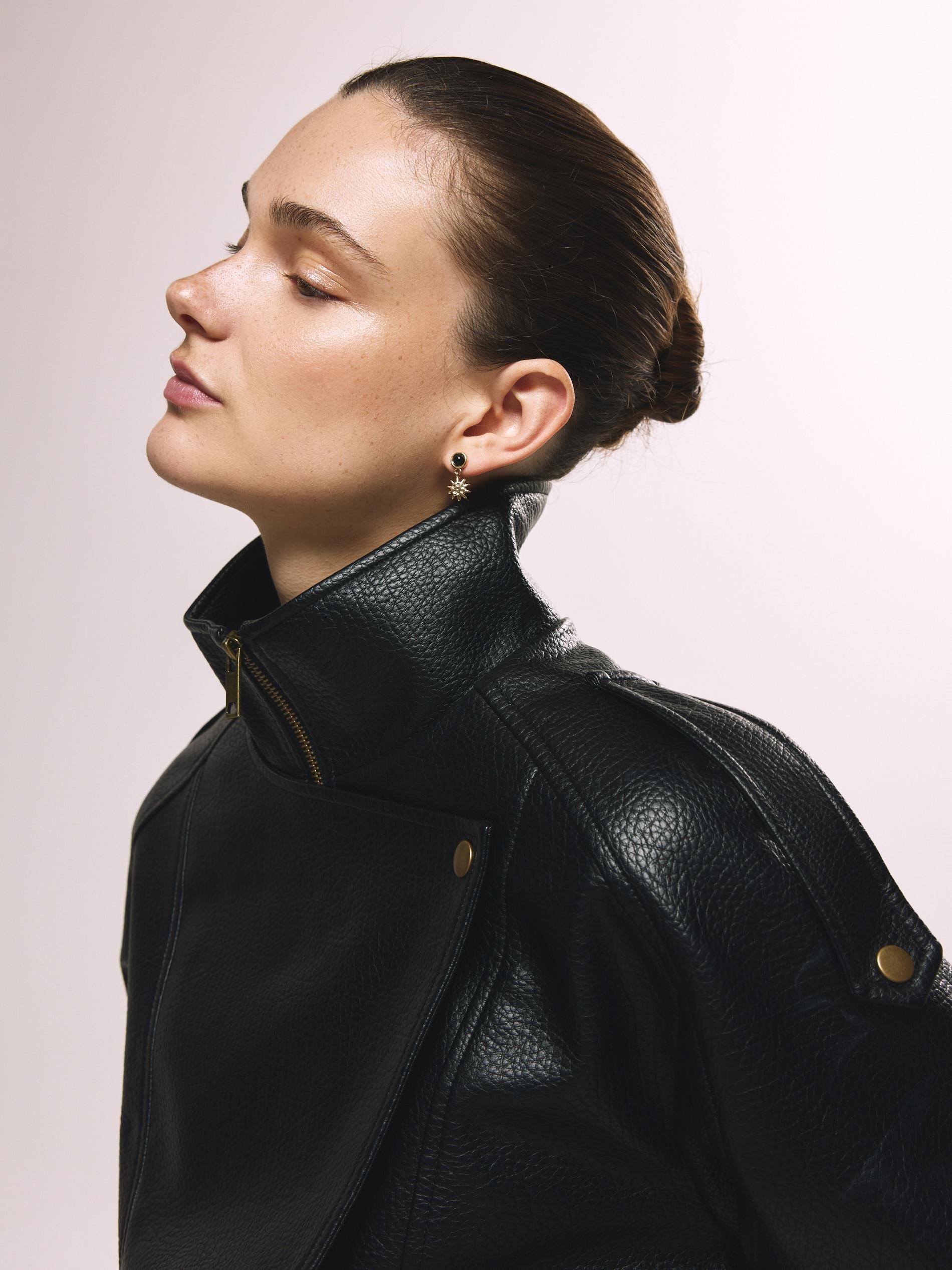 Multicolour Set Of Earrings With Natural Stones, Multicolor, medium