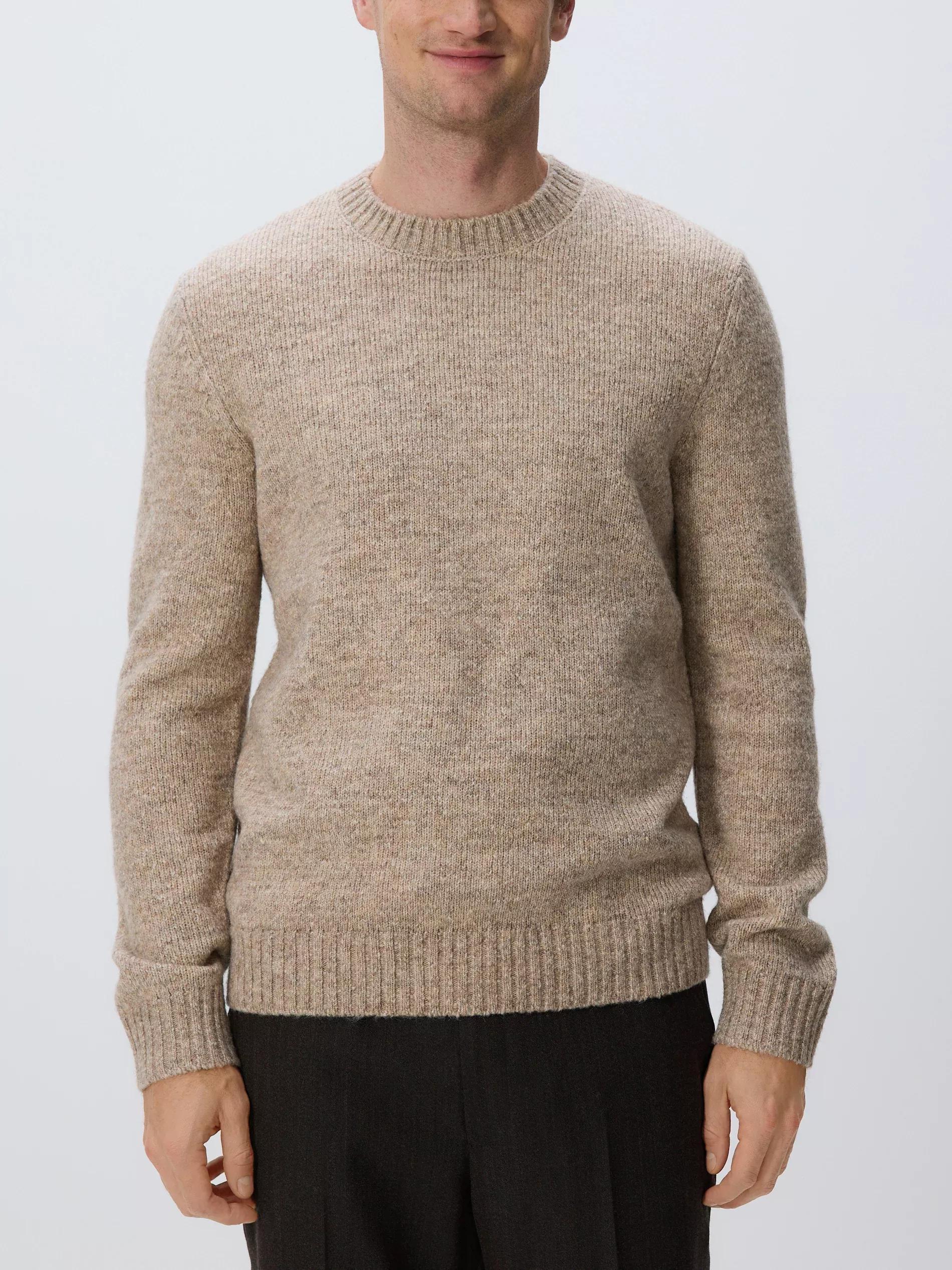 Beige Wool Blend Jumper, Beige, large image number 0