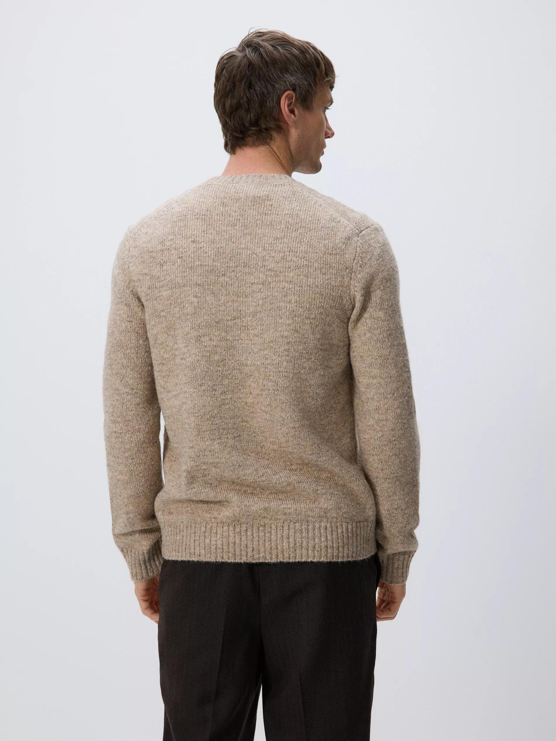 Beige Wool Blend Jumper, Beige, large image number 3