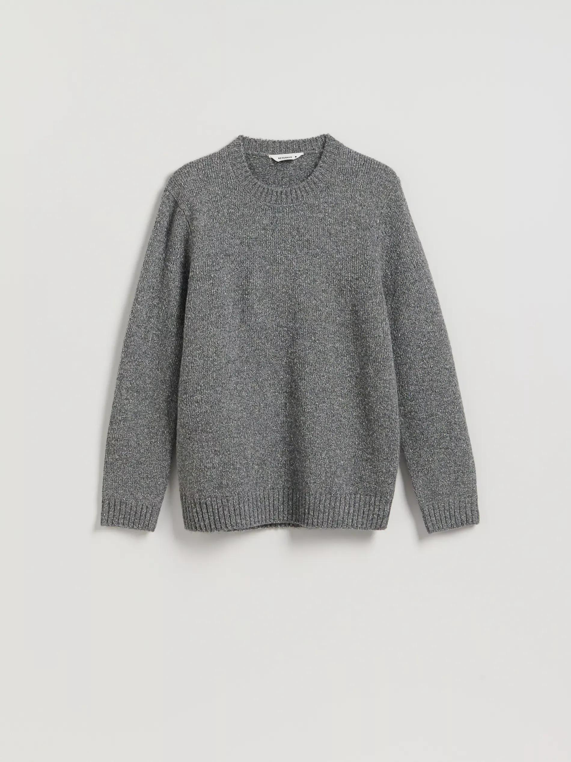 Grey Wool Blend Jumper, Grey, large image number 4
