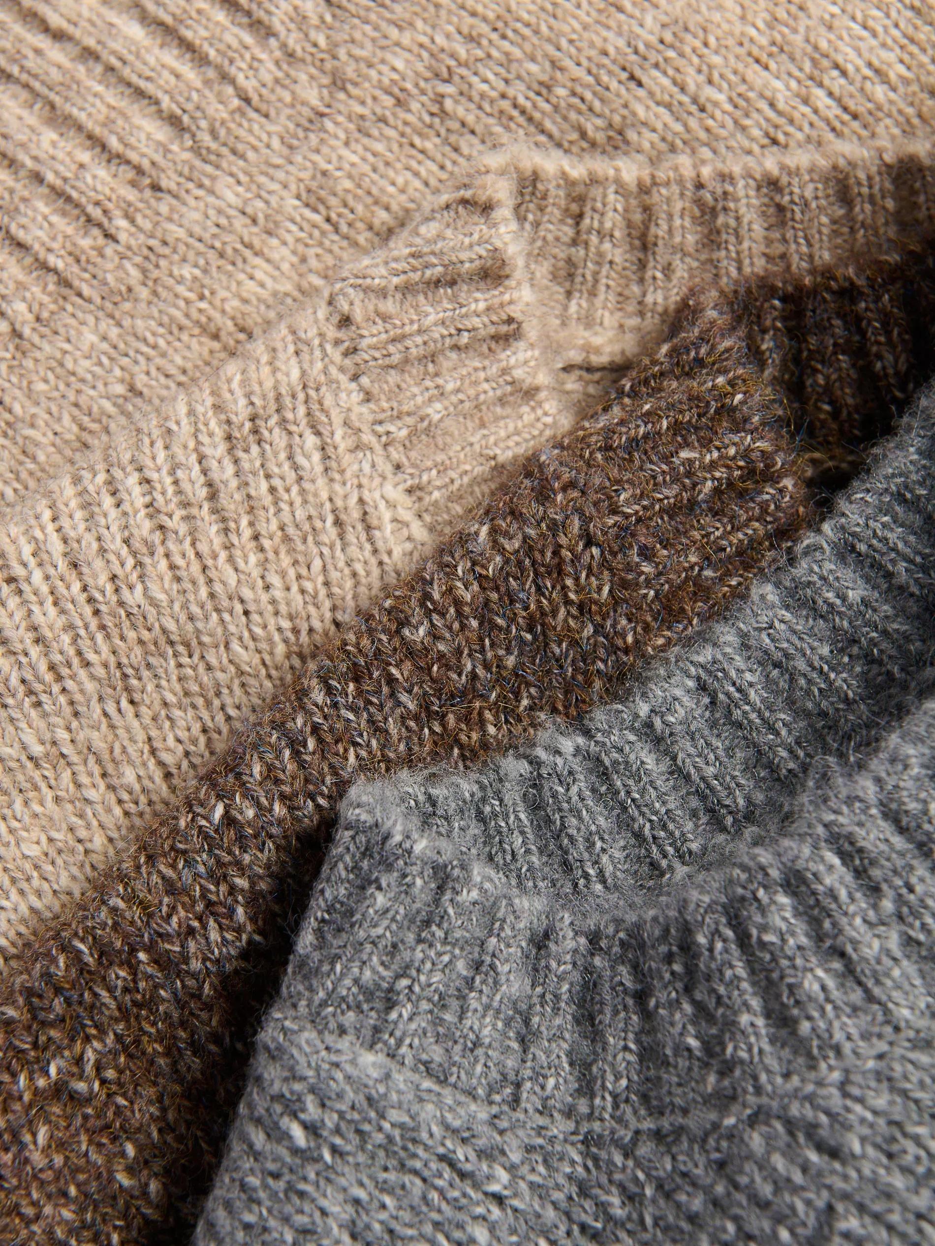 Brown Wool Blend Jumper, Burgundy, large image number 5