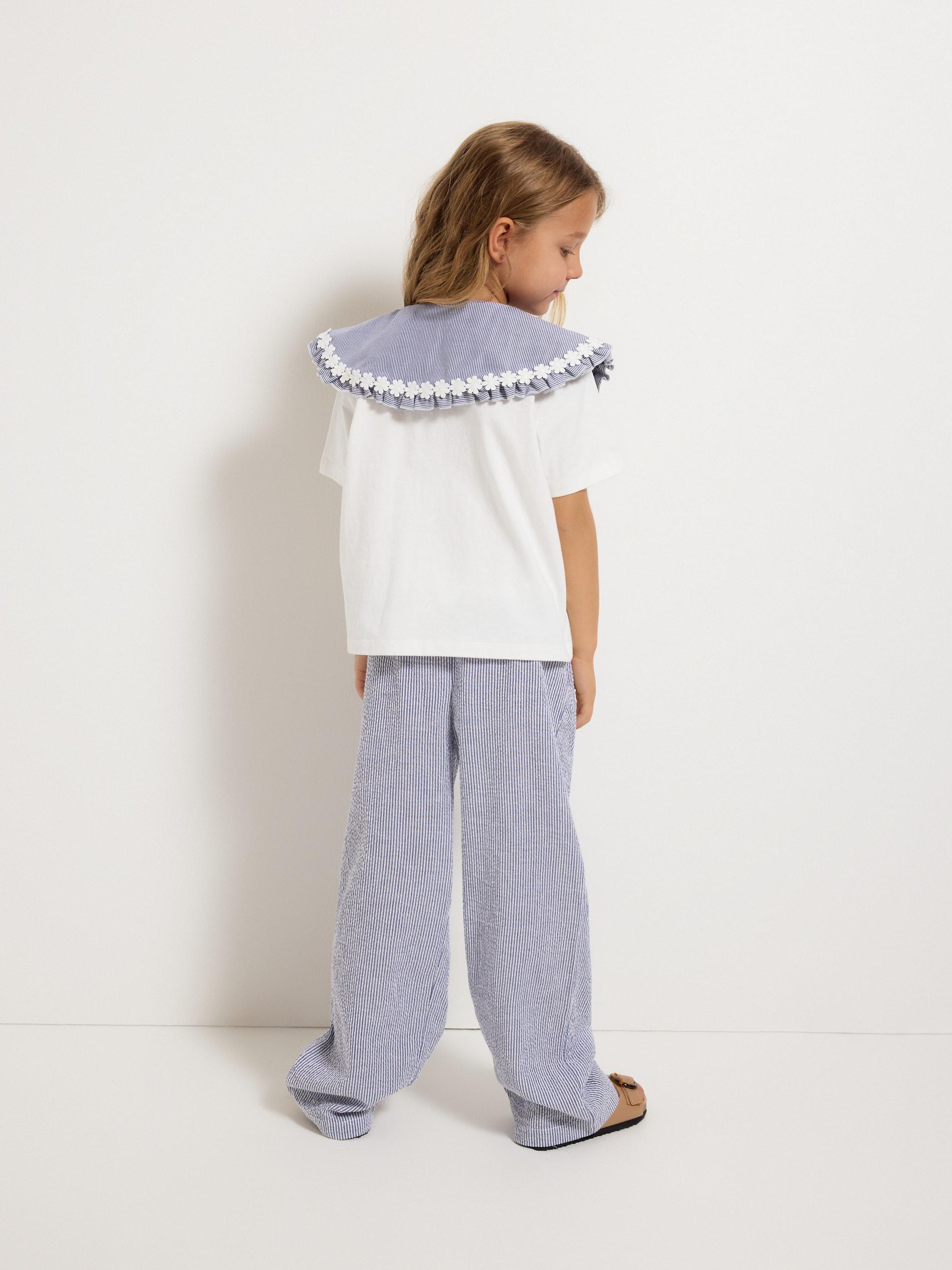 Multicolour Wide Collar Blouse, Multicolor, large image number 5