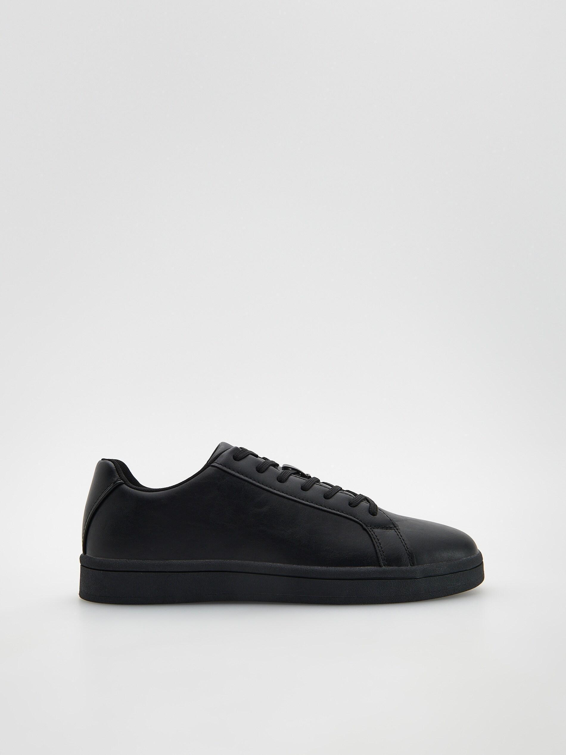 Black Thick Sole Sneakers, , large image number 0