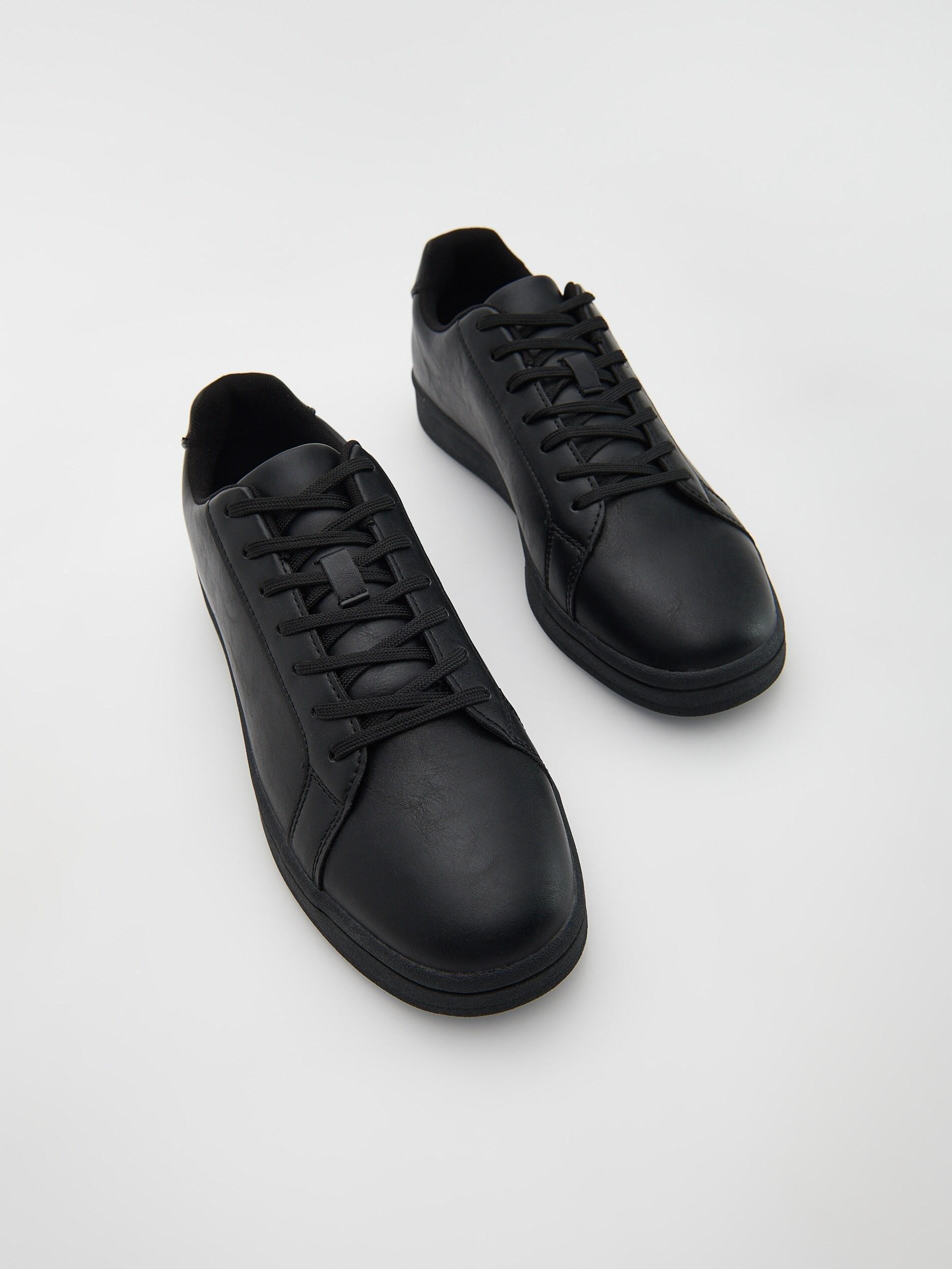 Black Thick Sole Sneakers, , large image number 3