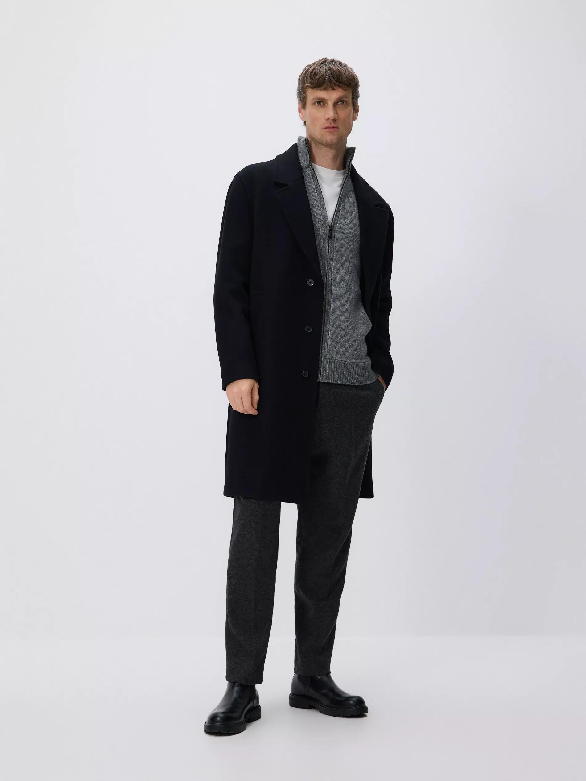 Grey Turtleneck Sweater With Wool Blend, Grey, large image number 1