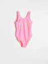 Reserved - Pink Swimsuit With Print, Kids