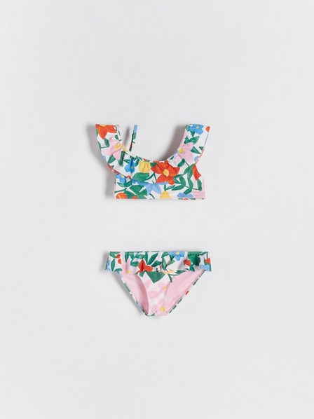 Reserved - Pink Floral Two Piece Swimsuit