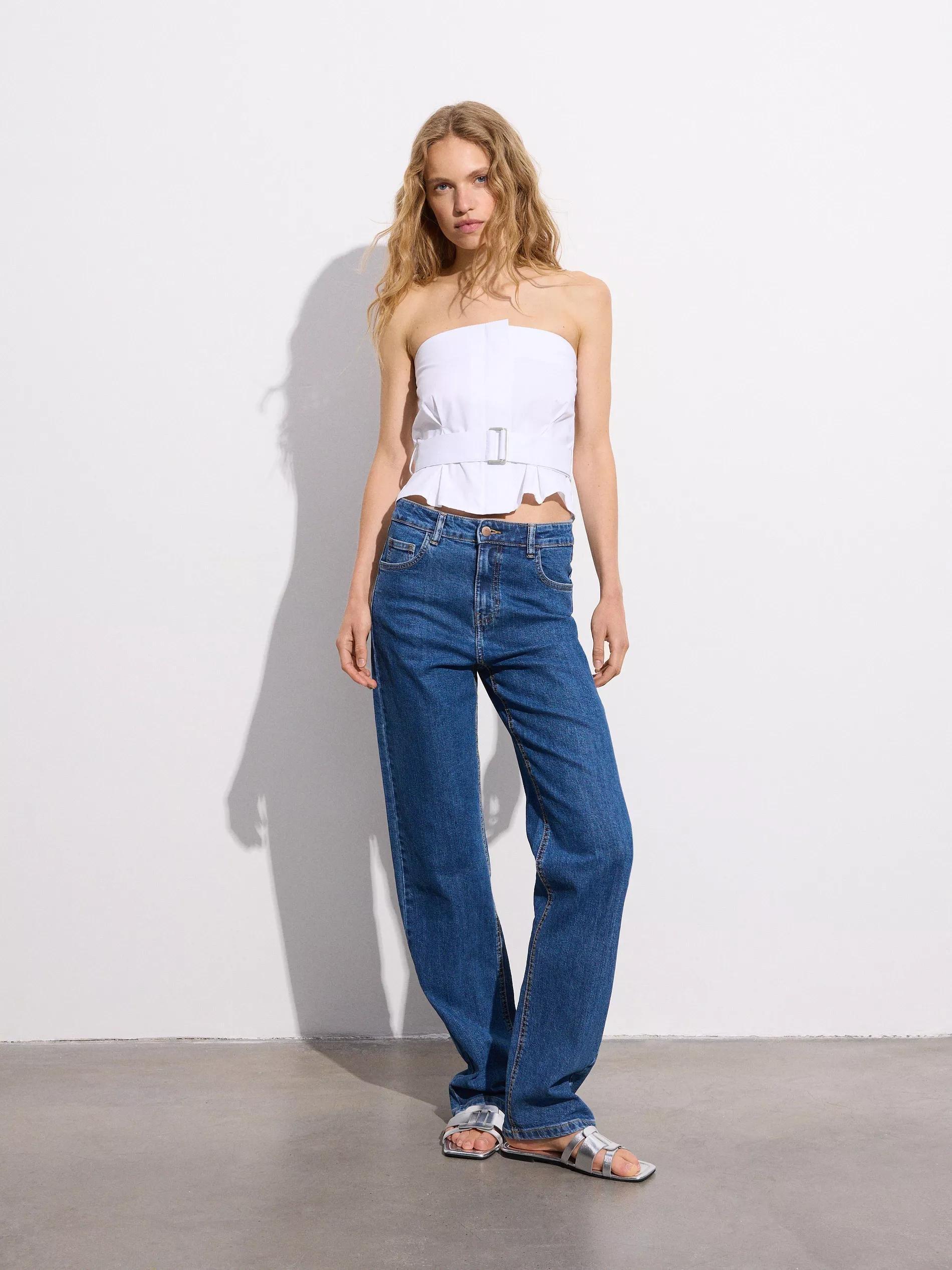 White Top With Belt, , large image number 2