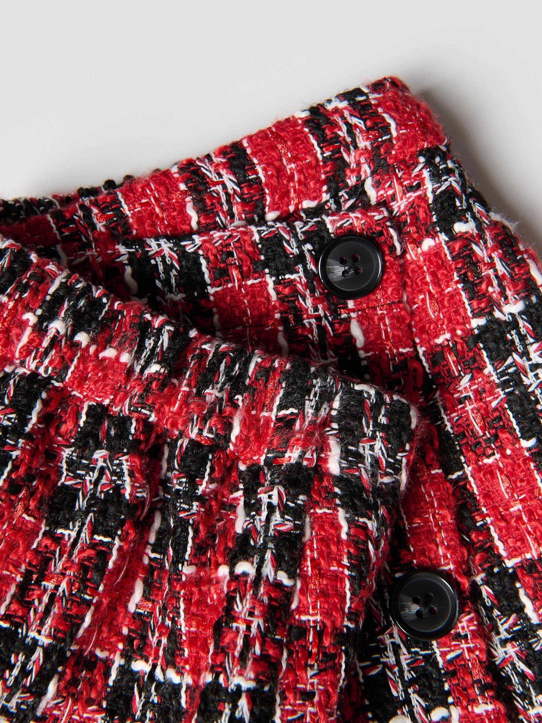 Red Tweed Shorts, Red, large image number 4