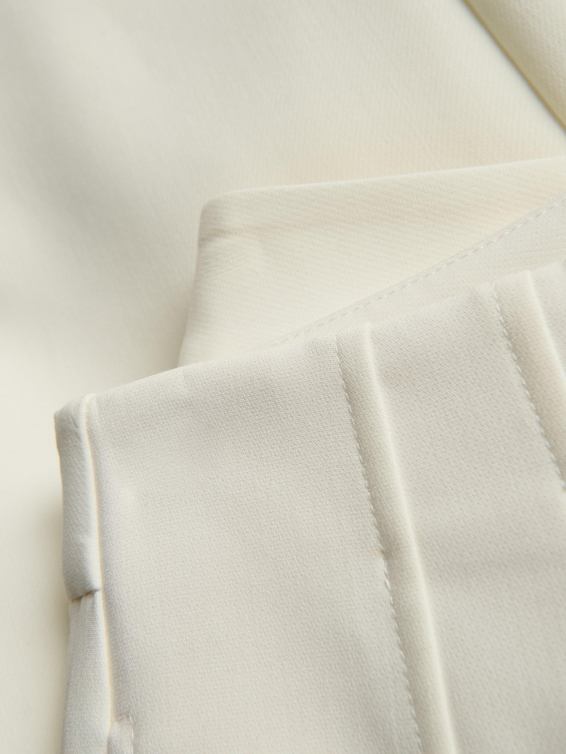 White Trousers With Pleats, White, large image number 4