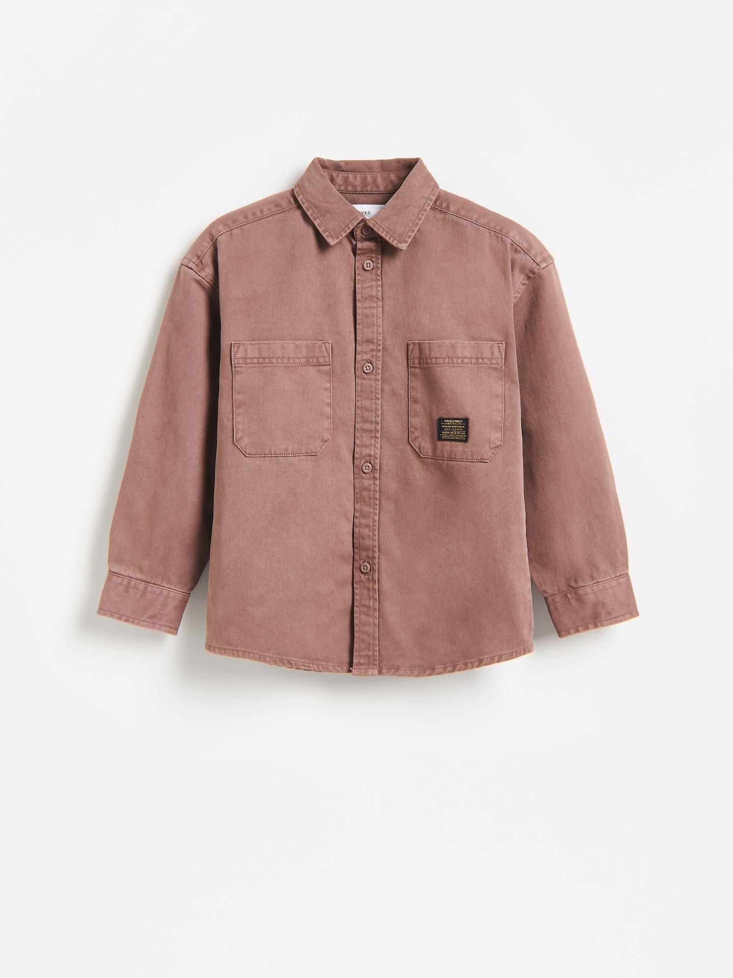 Beige Cotton Shirt, Beige, medium