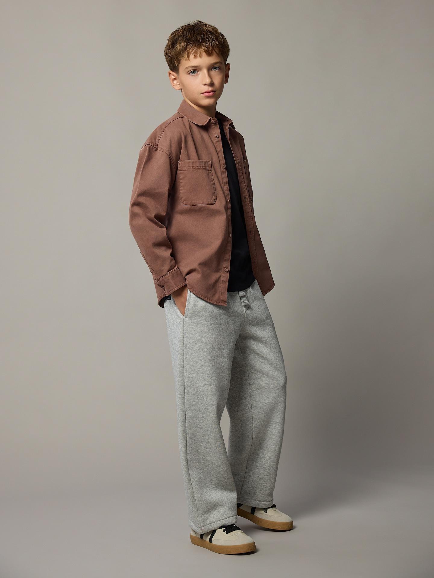 Beige Cotton Shirt, Beige, large image number 3