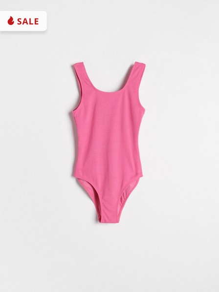 Reserved - Hot Pink Rib Knit Swimsuit