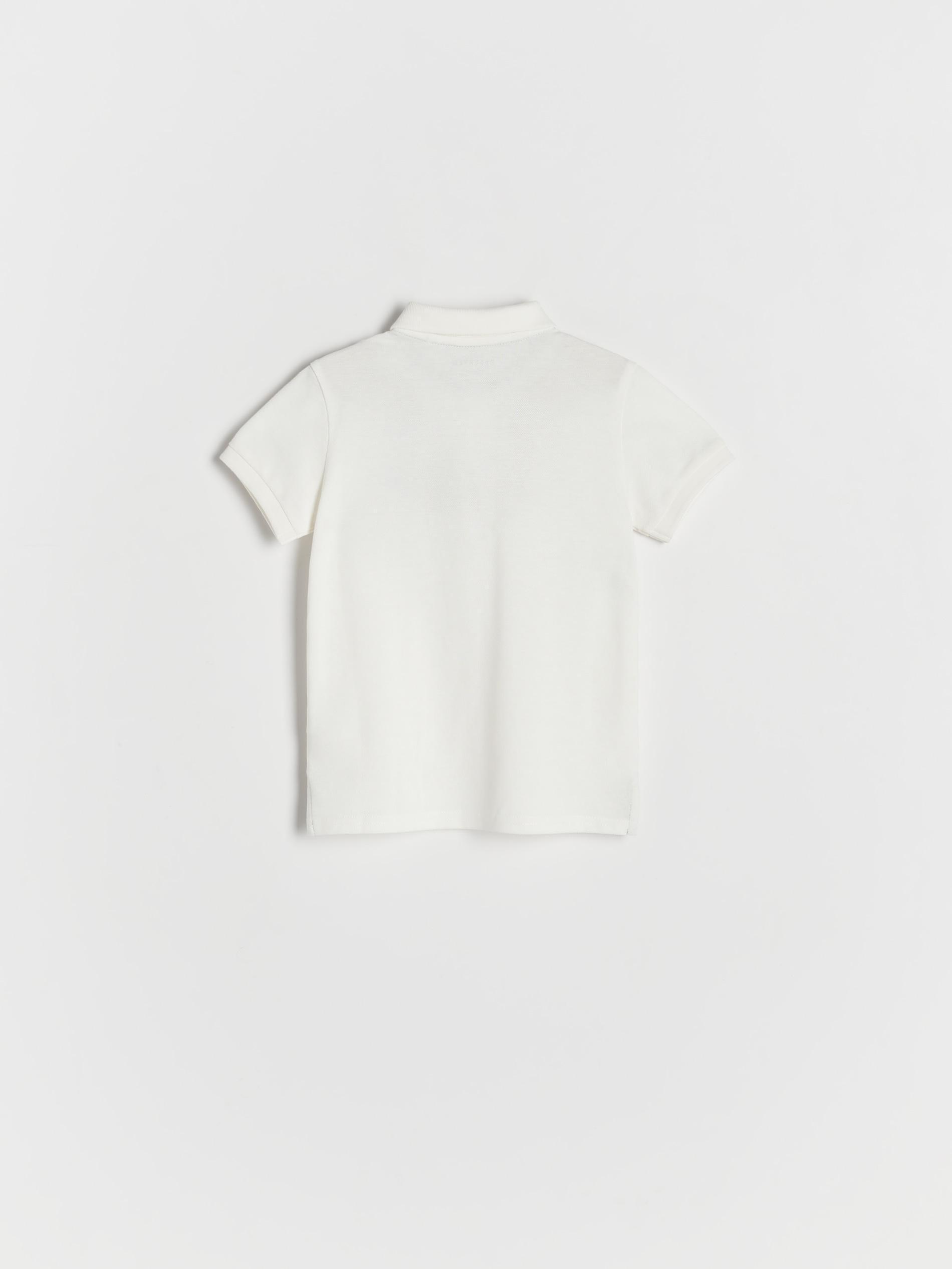 Cream Polo Shirt With Embroidery Detail, Kids Boys, , large image number 2