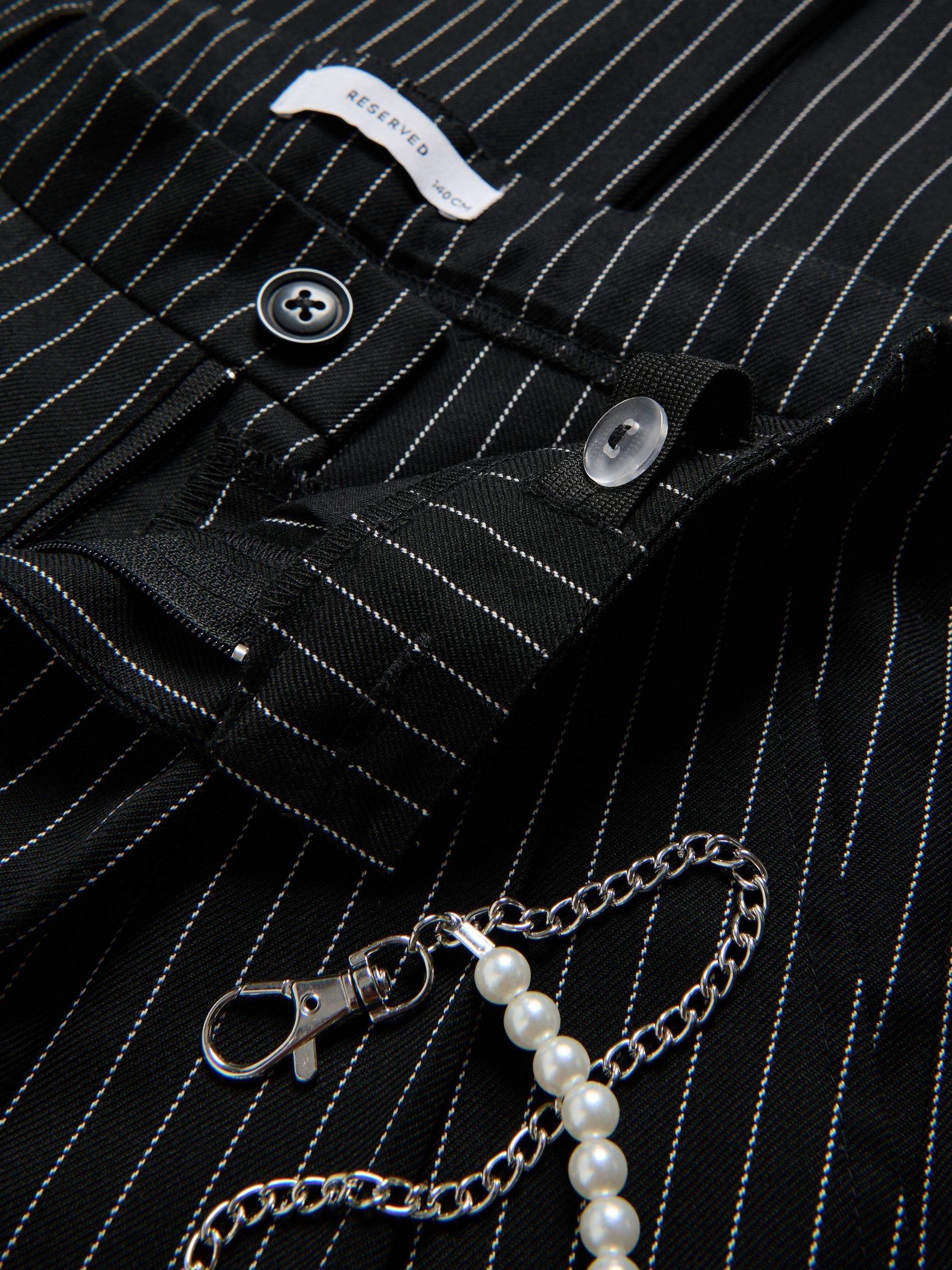 GIRLS` TROU SERS & CHAIN BLACK, Black, large image number 3