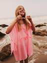 Reserved - Hot Pink Beach Poncho, Kids Girl