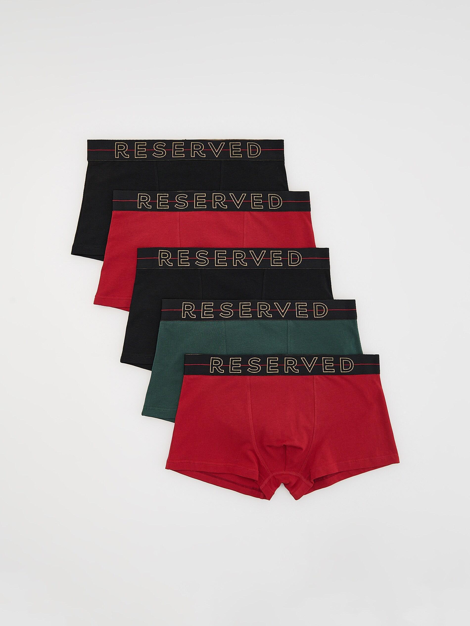 Red Classic Boxers, Set Of 5, Red, large image number 0