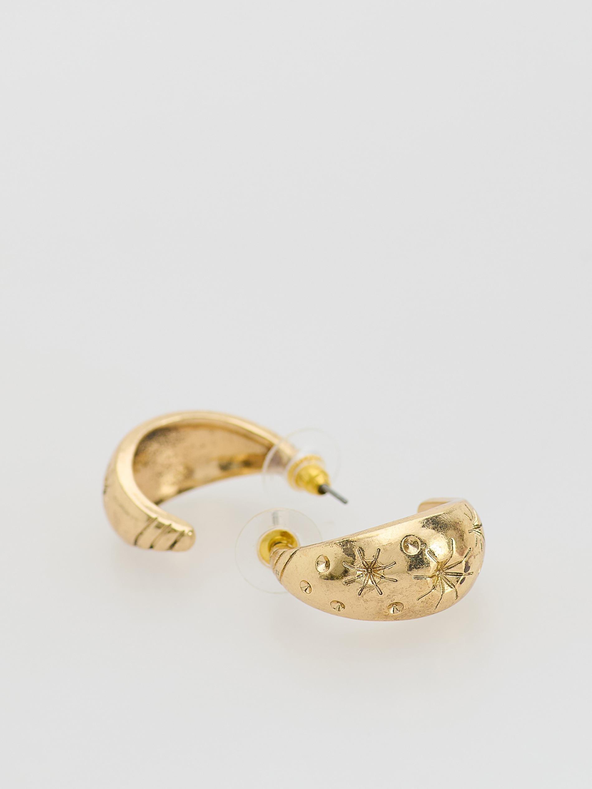 Gold Teardrop Earrings, Golden, medium