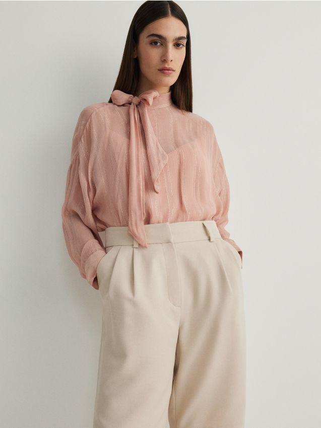 Pink Viscose Blouse, , large image number 0