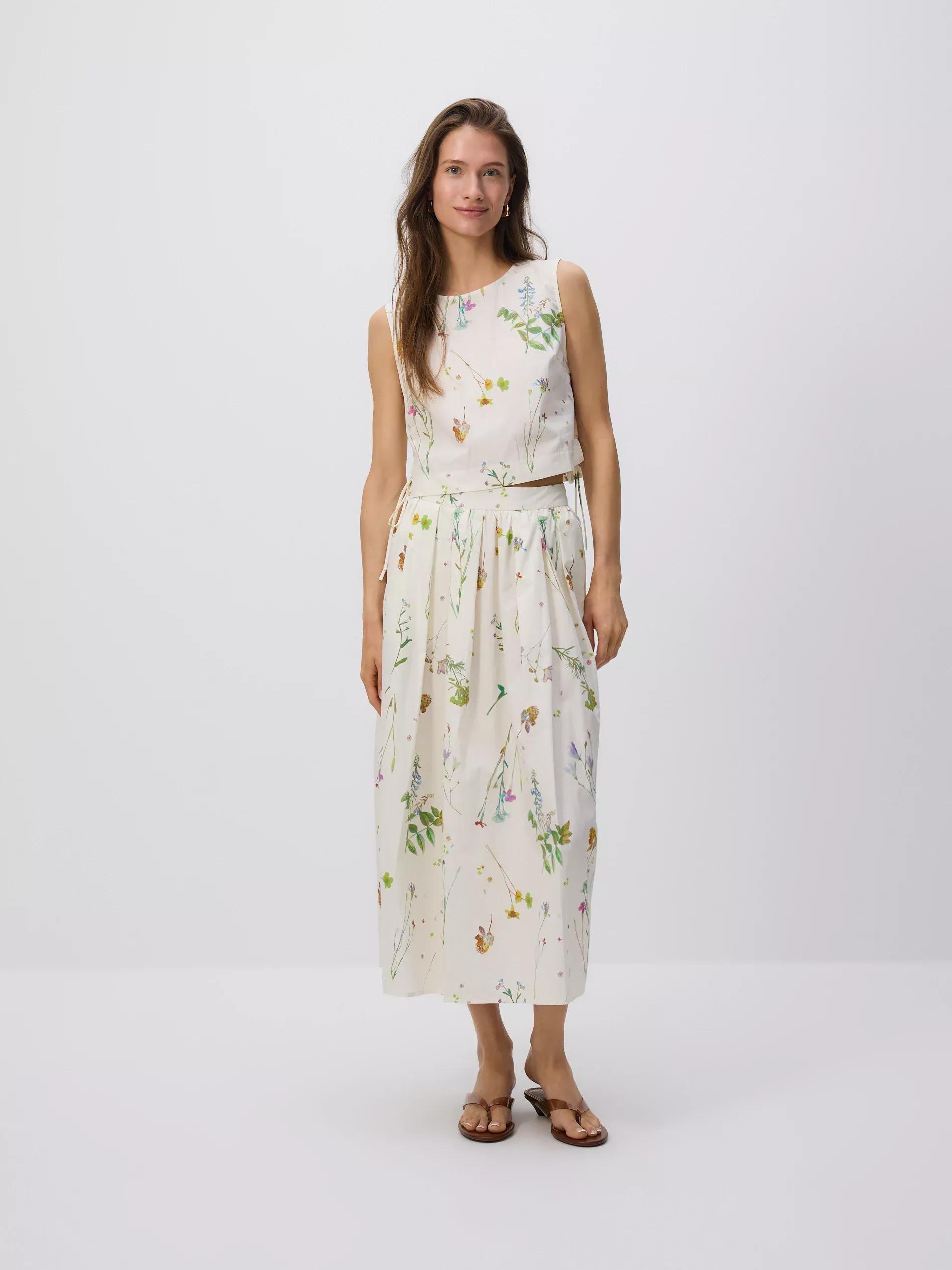 Multicolour Cotton Floral Top, Multicolor, large image number 2