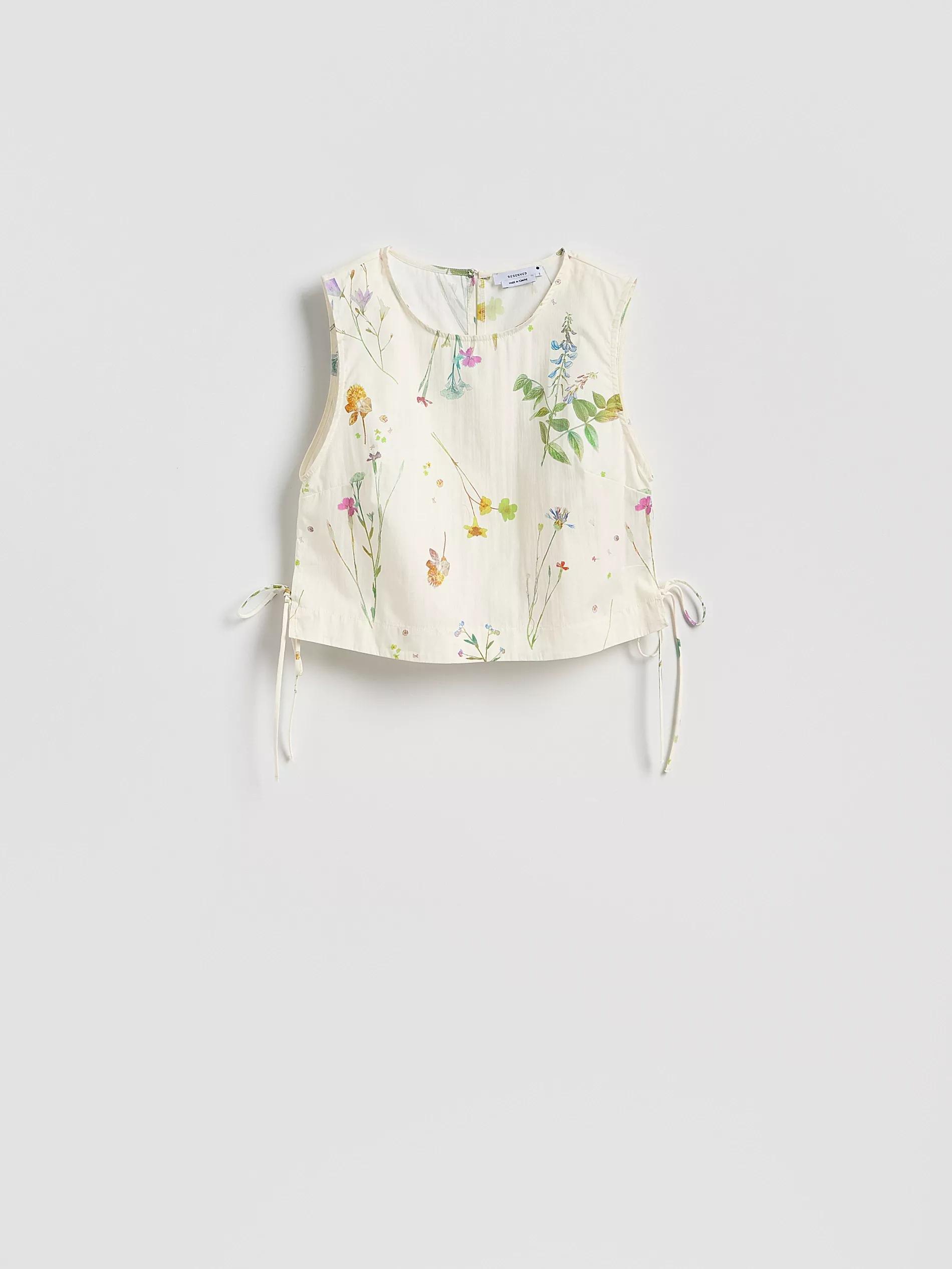 Multicolour Cotton Floral Top, Multicolor, large image number 5