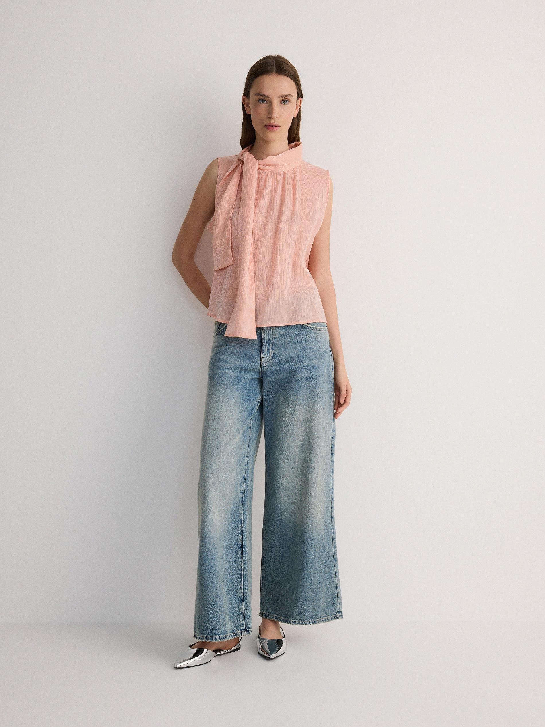 Orange Top With Scarf, , large image number 2