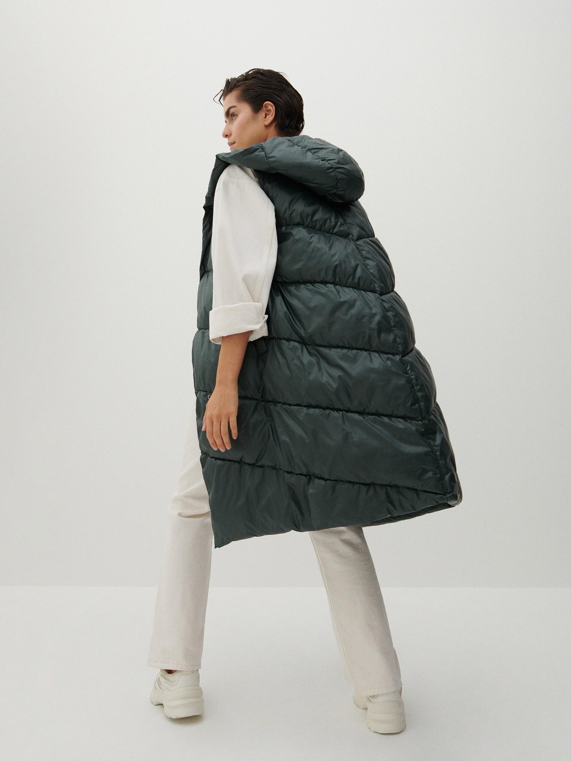 Dark Green Quilted Vest, Women, , large image number 3