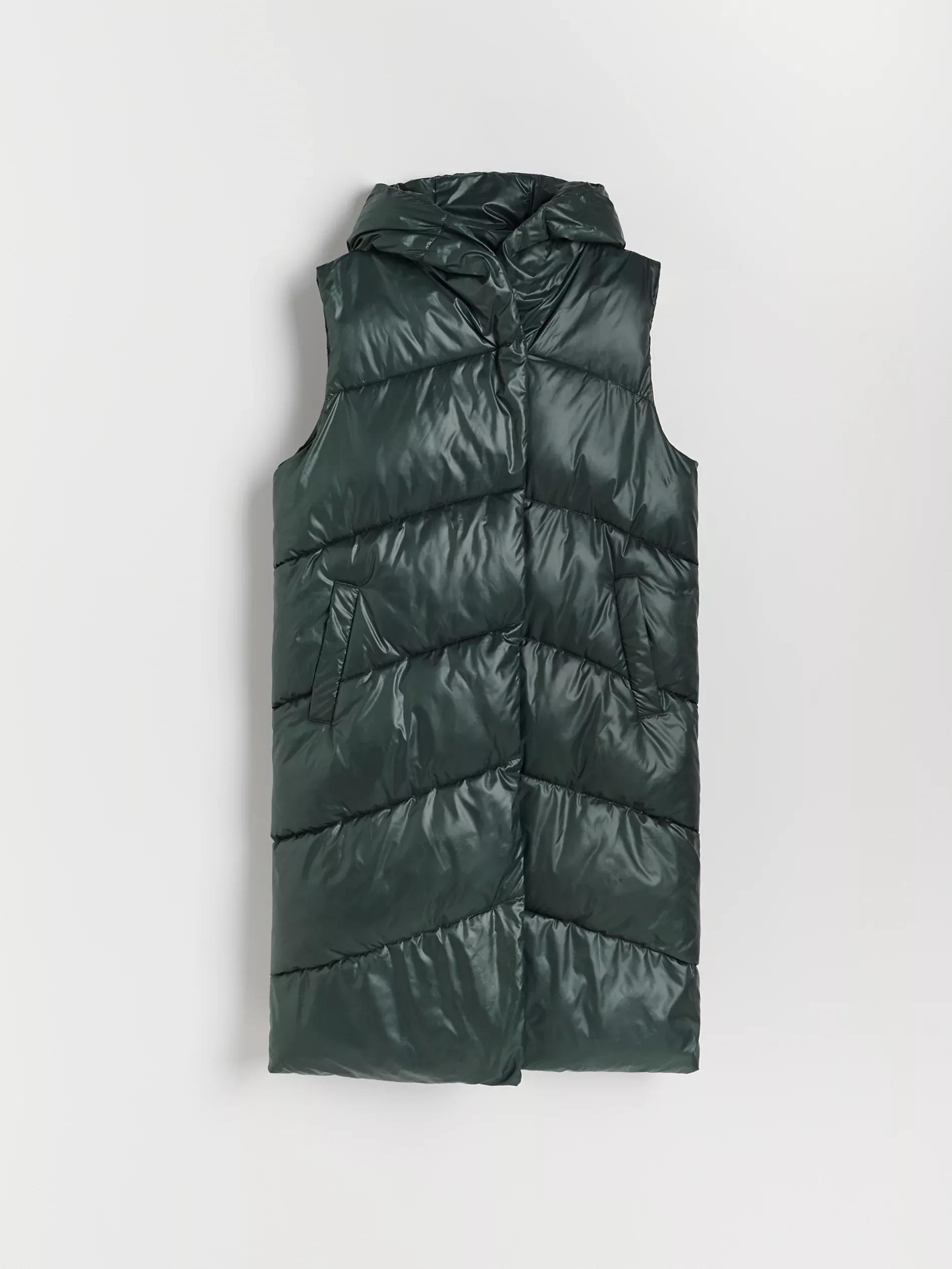 Dark Green Quilted Vest, Women, , large image number 4
