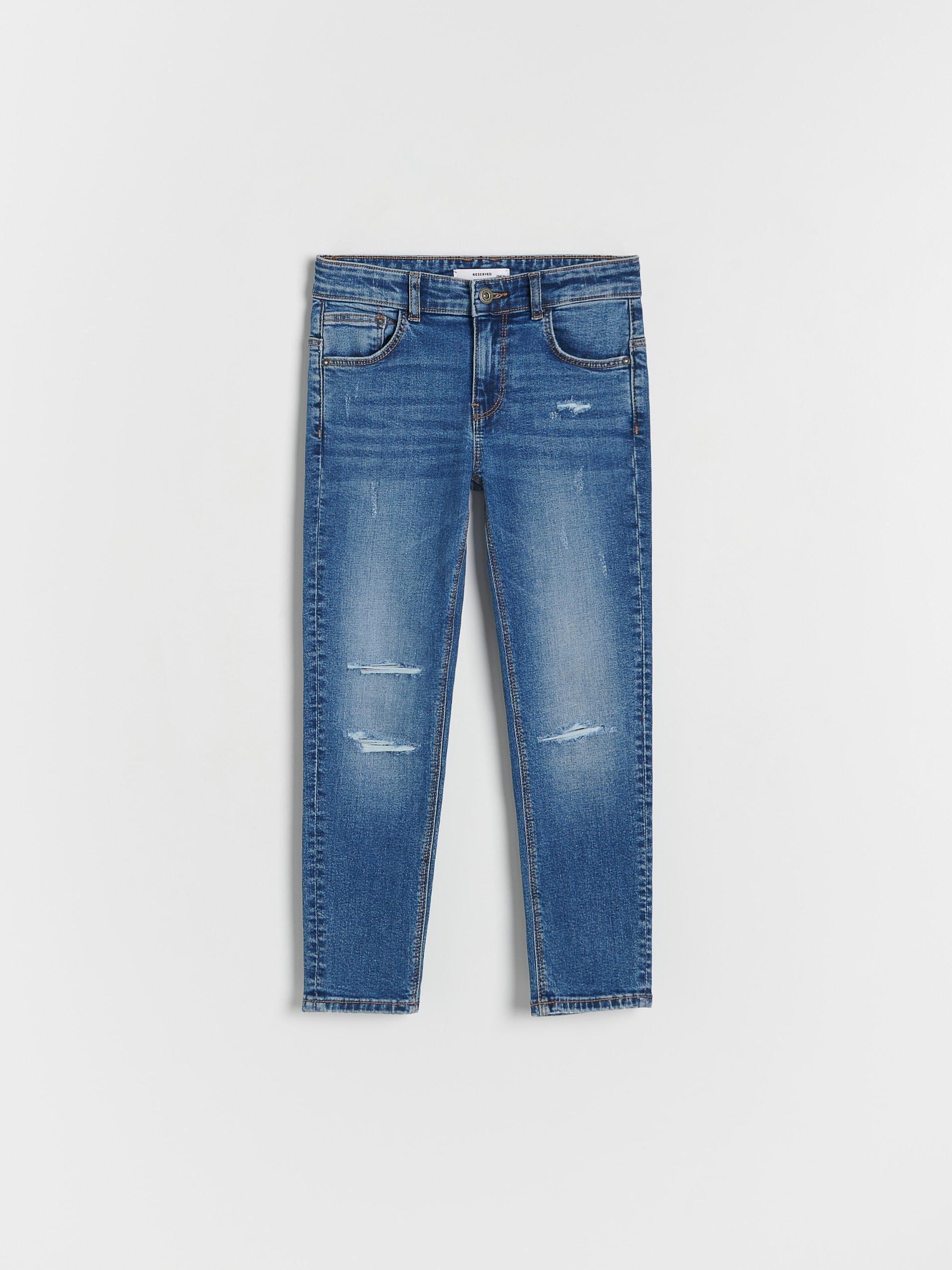 Blue Destroyed Skinny Jeans, Kids Boys, , large image number 3