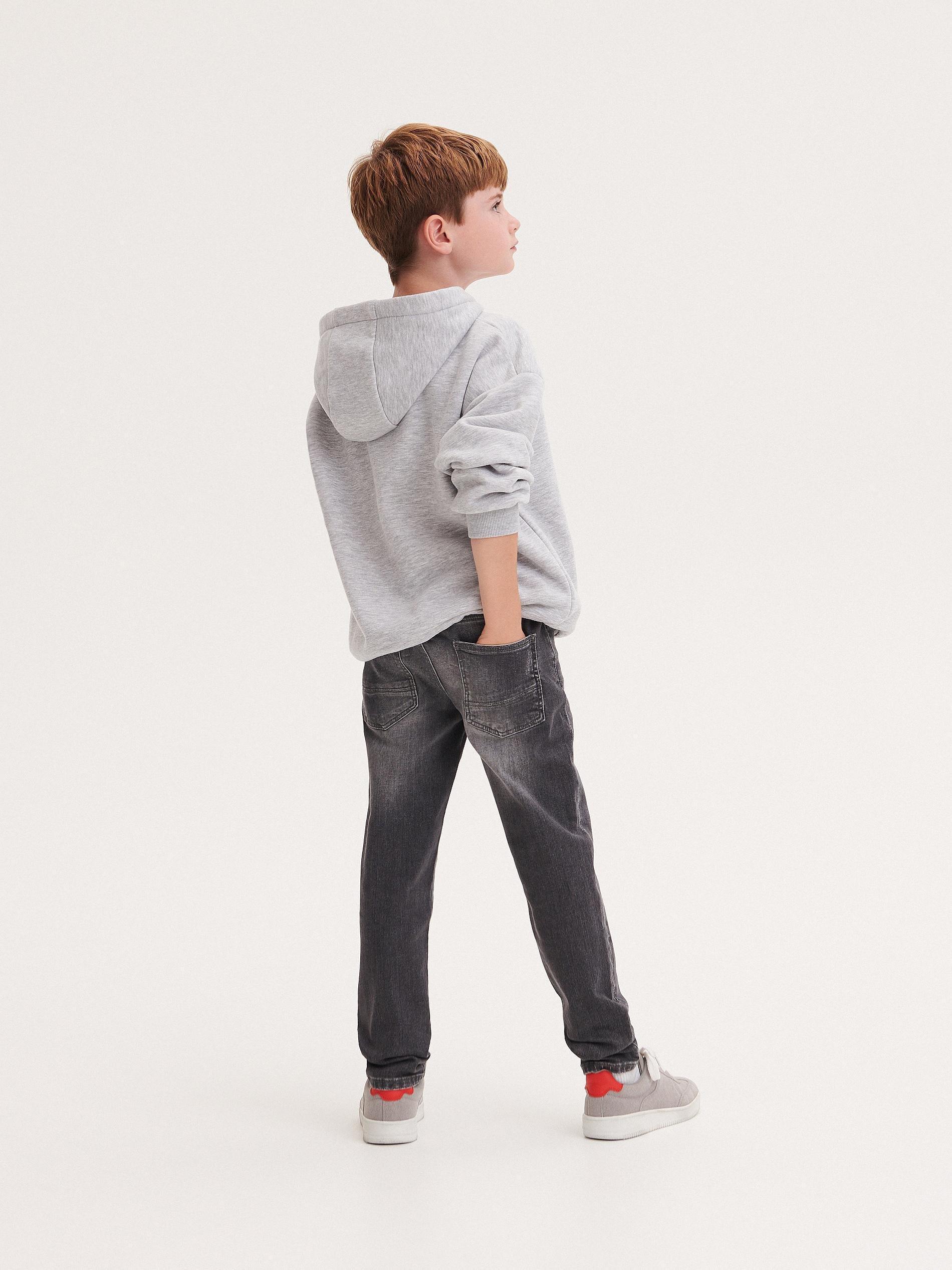 Grey Destroyed Skinny Jeans, Kids Boys, , large image number 1