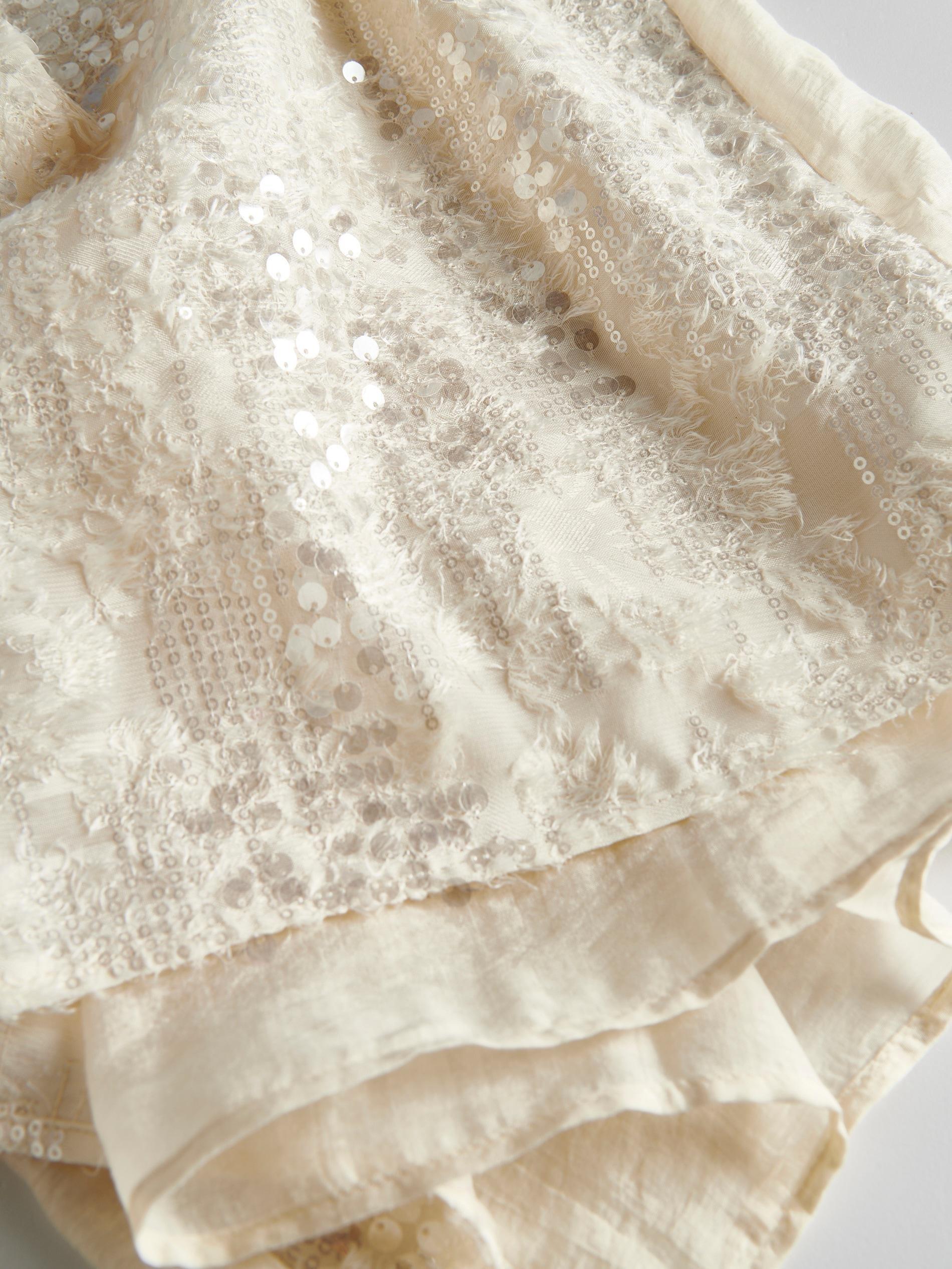 Beige Sequined Blouse, , large image number 5