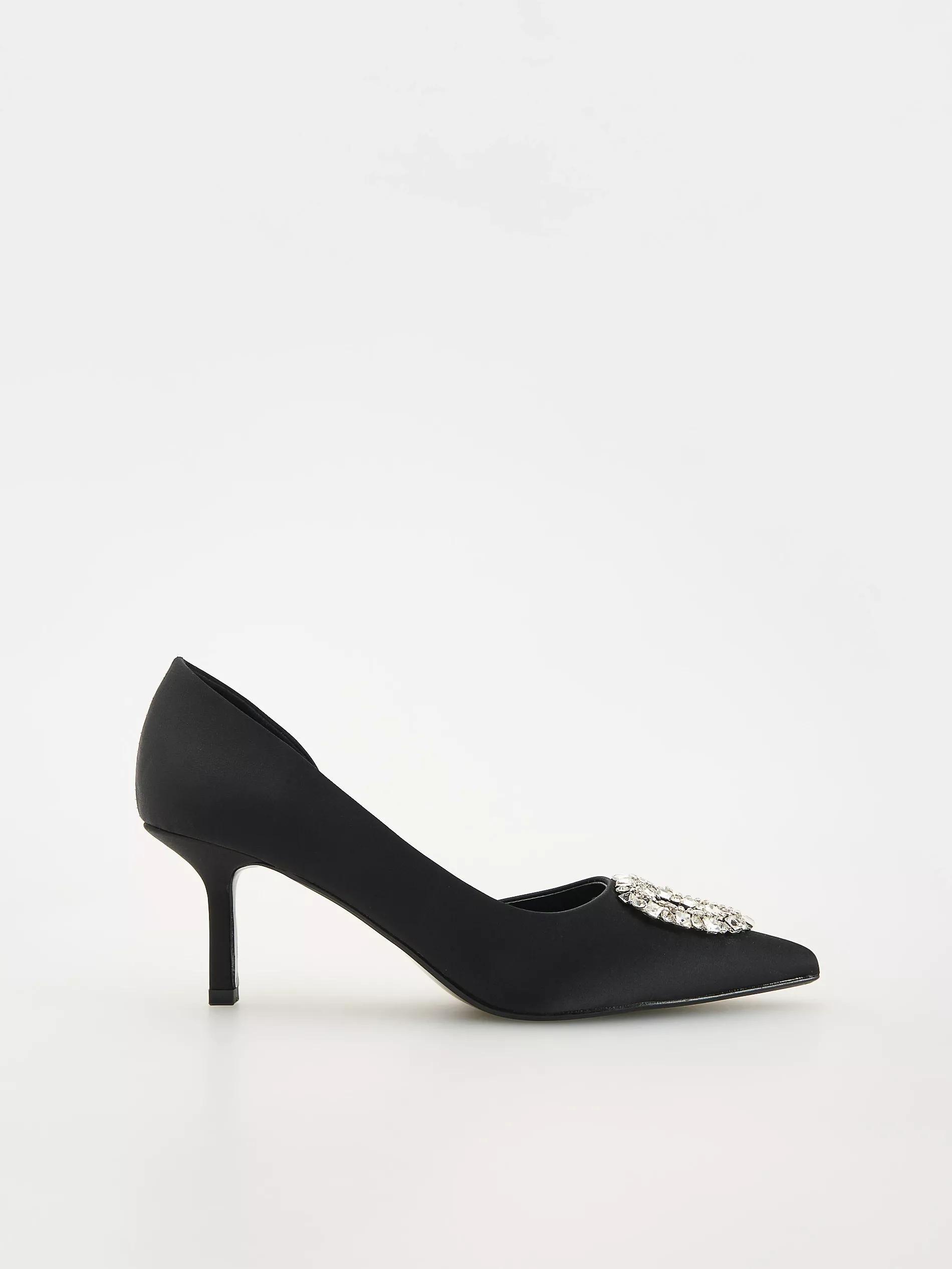 Black Pumps With Decorative Detail, Black, large image number 2