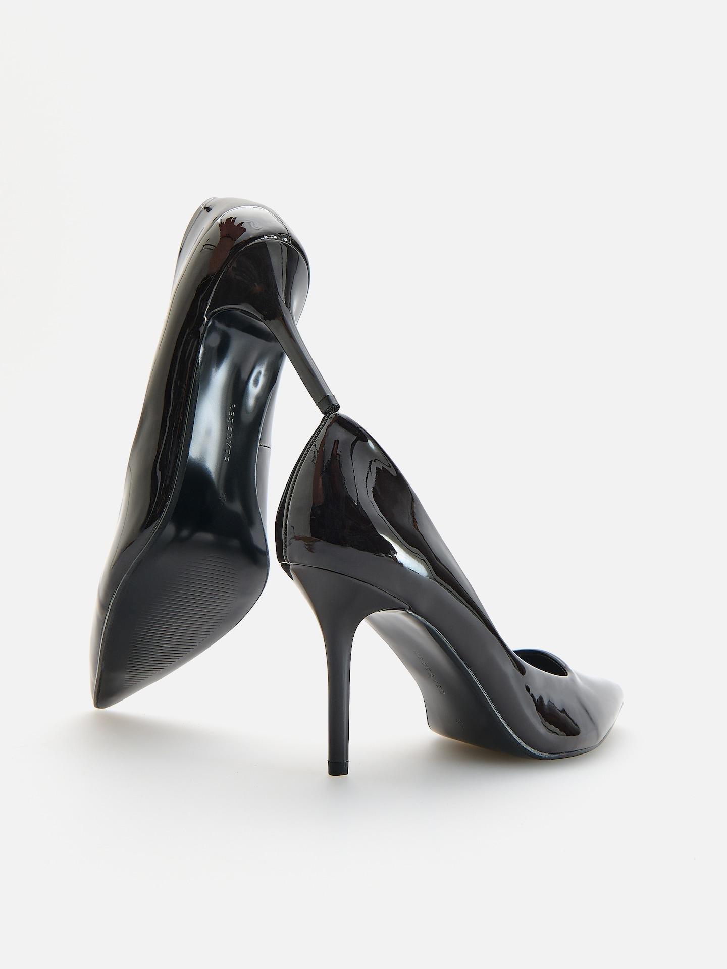 Brown Patent Pumps, Brown, large image number 2