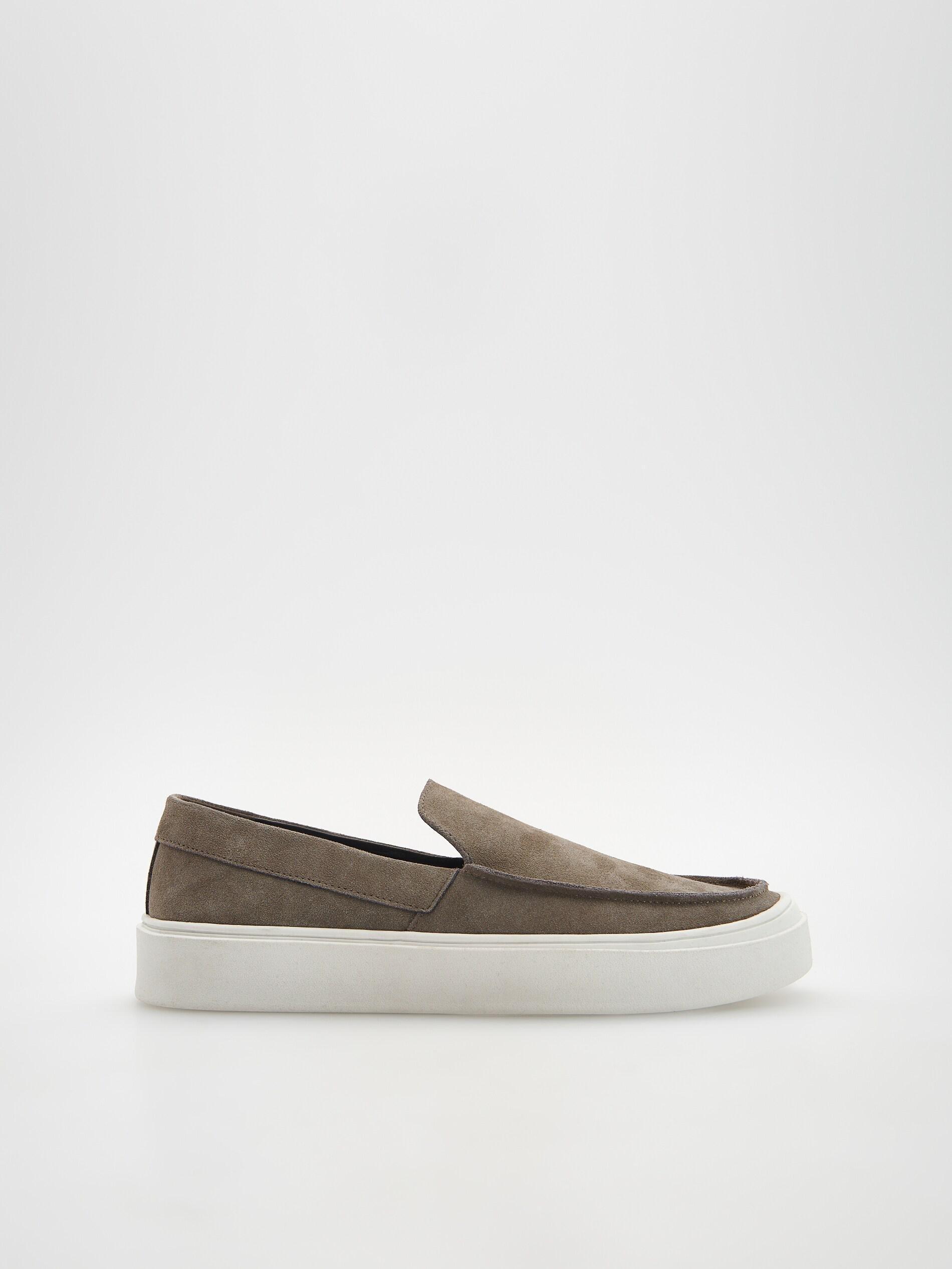 Beige Leather Loafers, , large image number 2