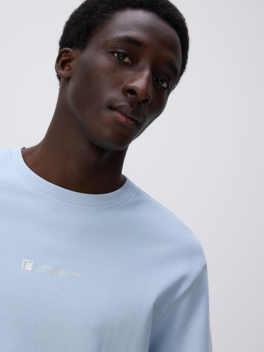 Blue Regular T-Shirt With Print, , large image number 0