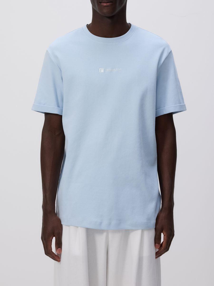 Blue Regular T-Shirt With Print, , large image number 1