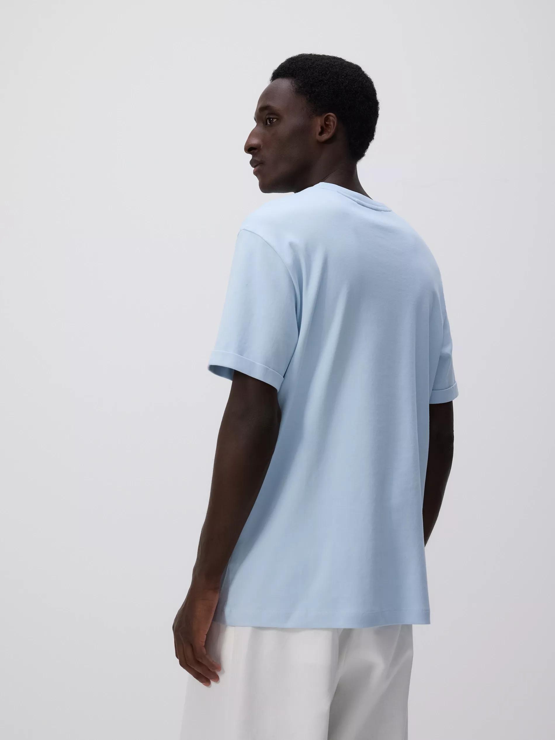 Blue Regular T-Shirt With Print, , large image number 2