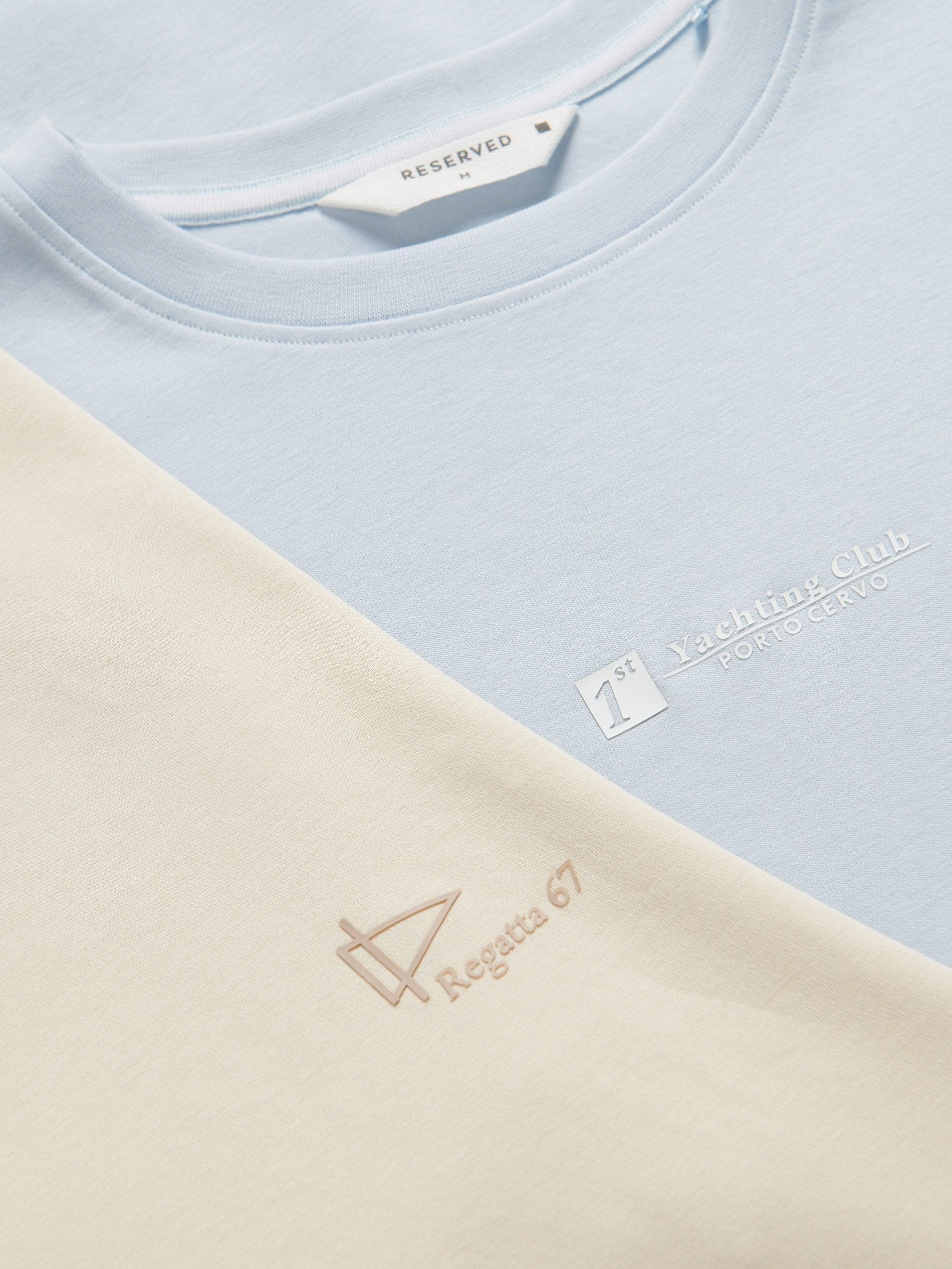 Blue Regular T-Shirt With Print, , large image number 5