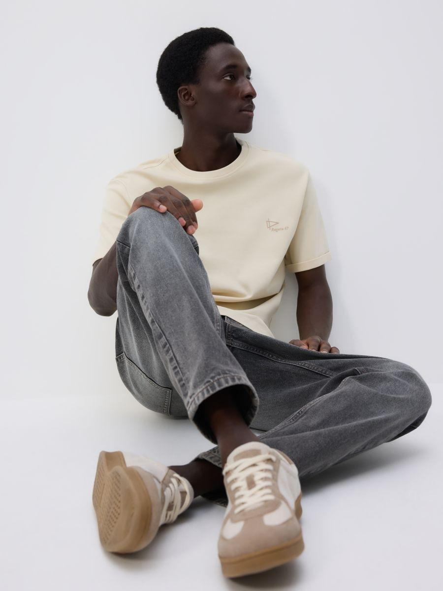 Beige Regular T-Shirt With Print, , large image number 0