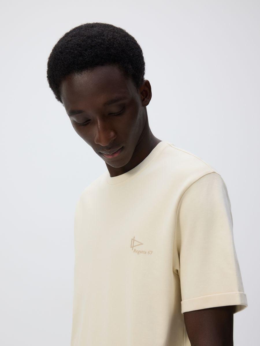 Beige Regular T-Shirt With Print, , large image number 2
