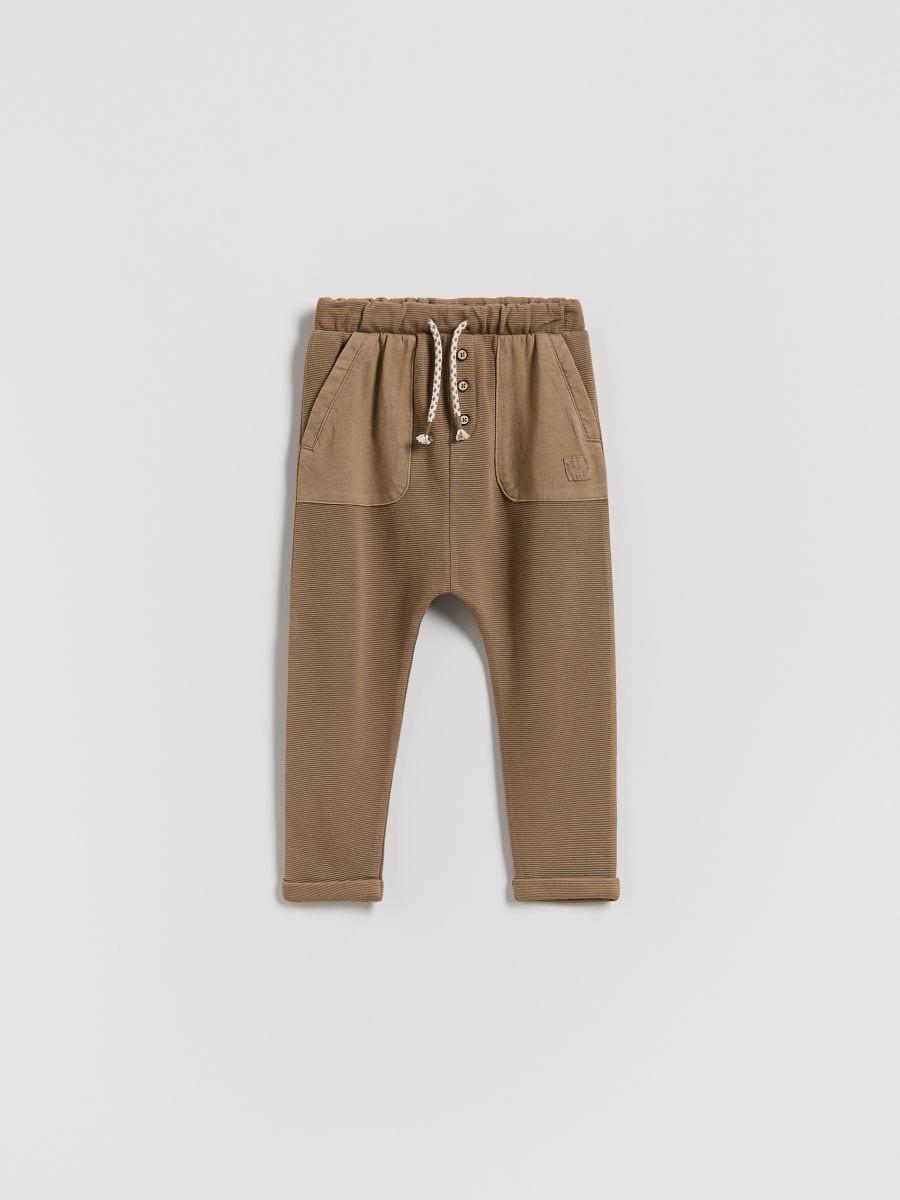 Brown Trousers, Kids Unisex, Brown, large image number 0