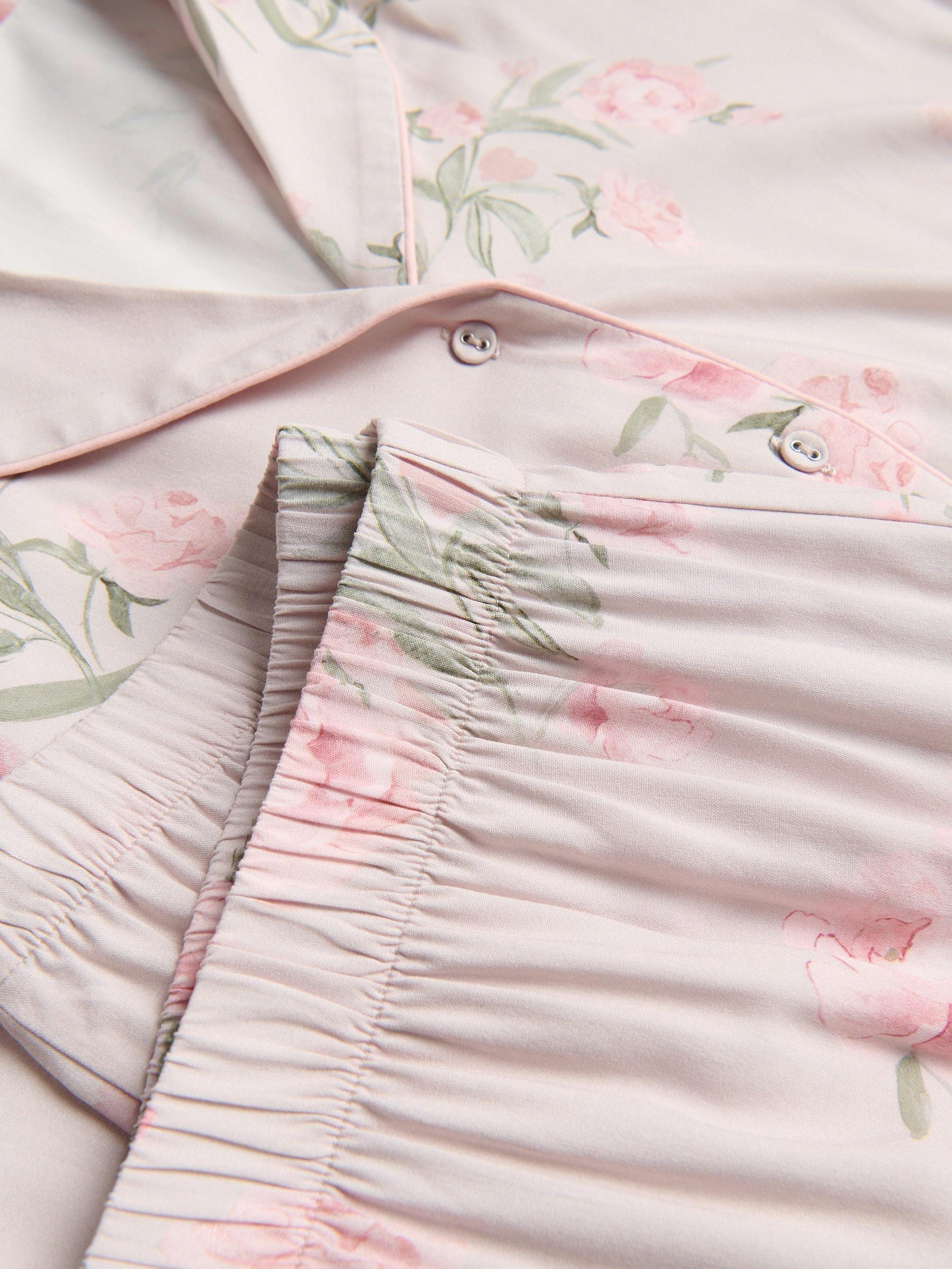 Brown Patterned Two-Piece Pajamas, Brown, large image number 4