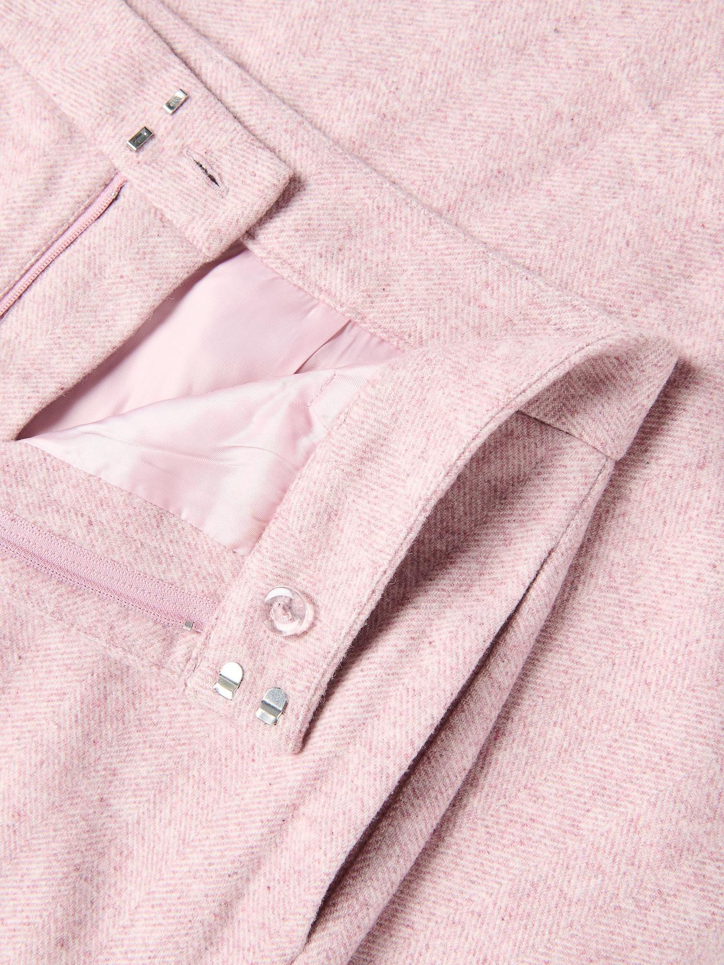 Pink Midi Skirt With Wool, Pink, large image number 5