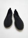 Reserved - Black Espadrilles With Woven Detail