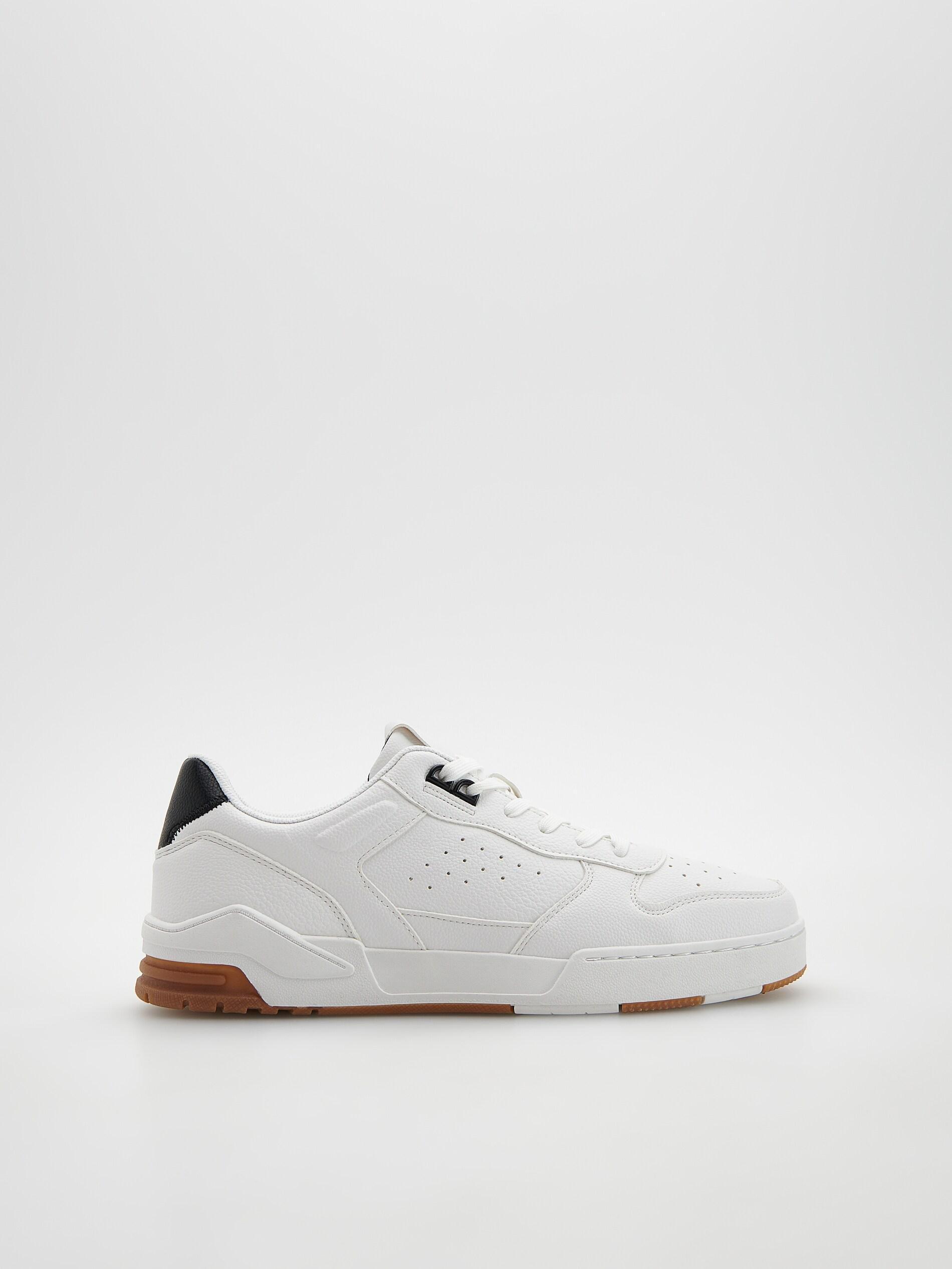 White Sneakers with contrasting insert, , large image number 1