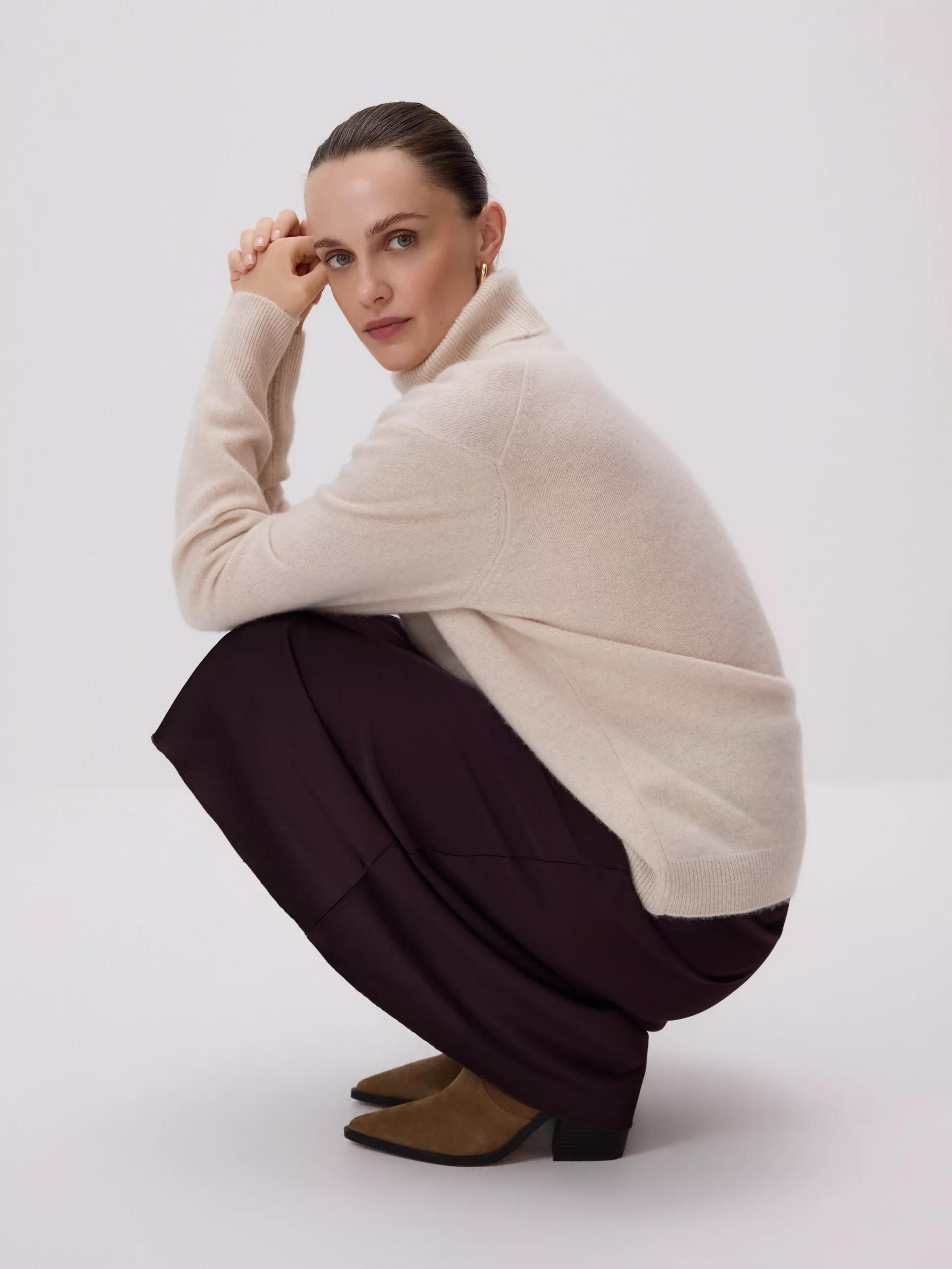 Maroon Satin Midi Skirt, Burgundy, large image number 5