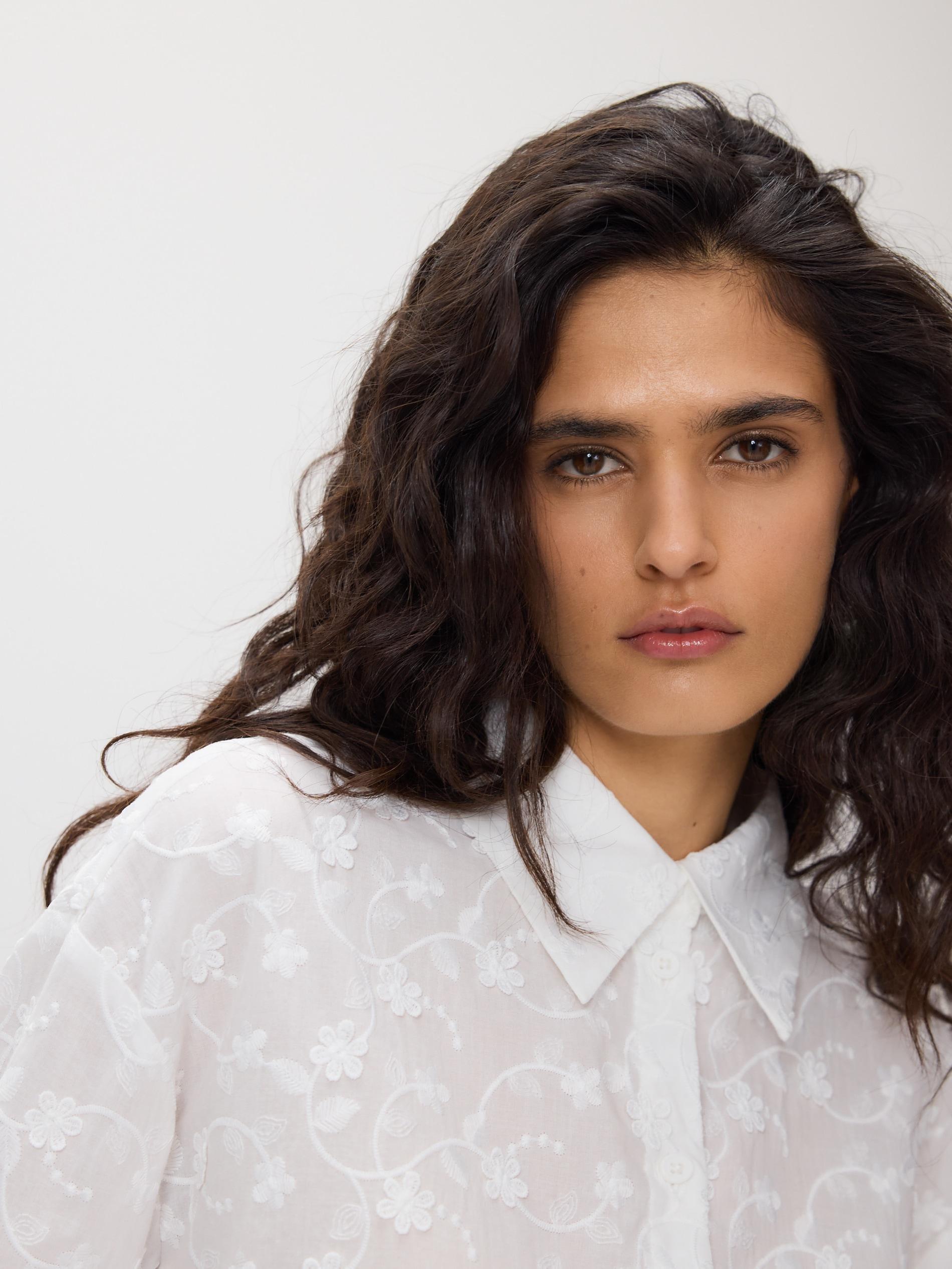 LADIES` SHIRT CREAM, Ivory, large image number 1